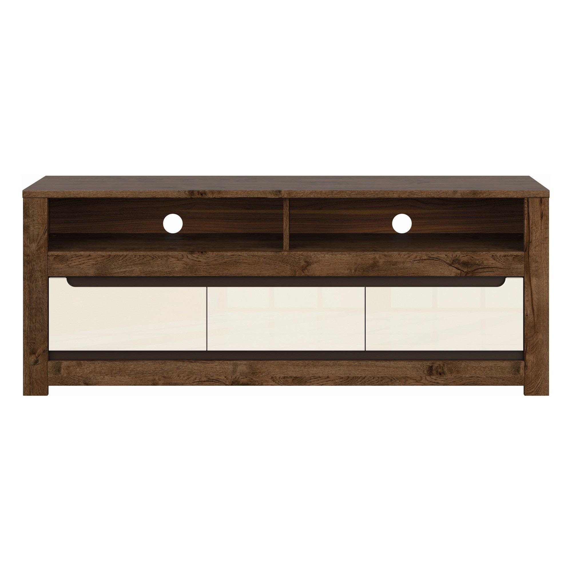 Comoda TV RUSO, nuc/bej, PAL, 149x46x59 cm