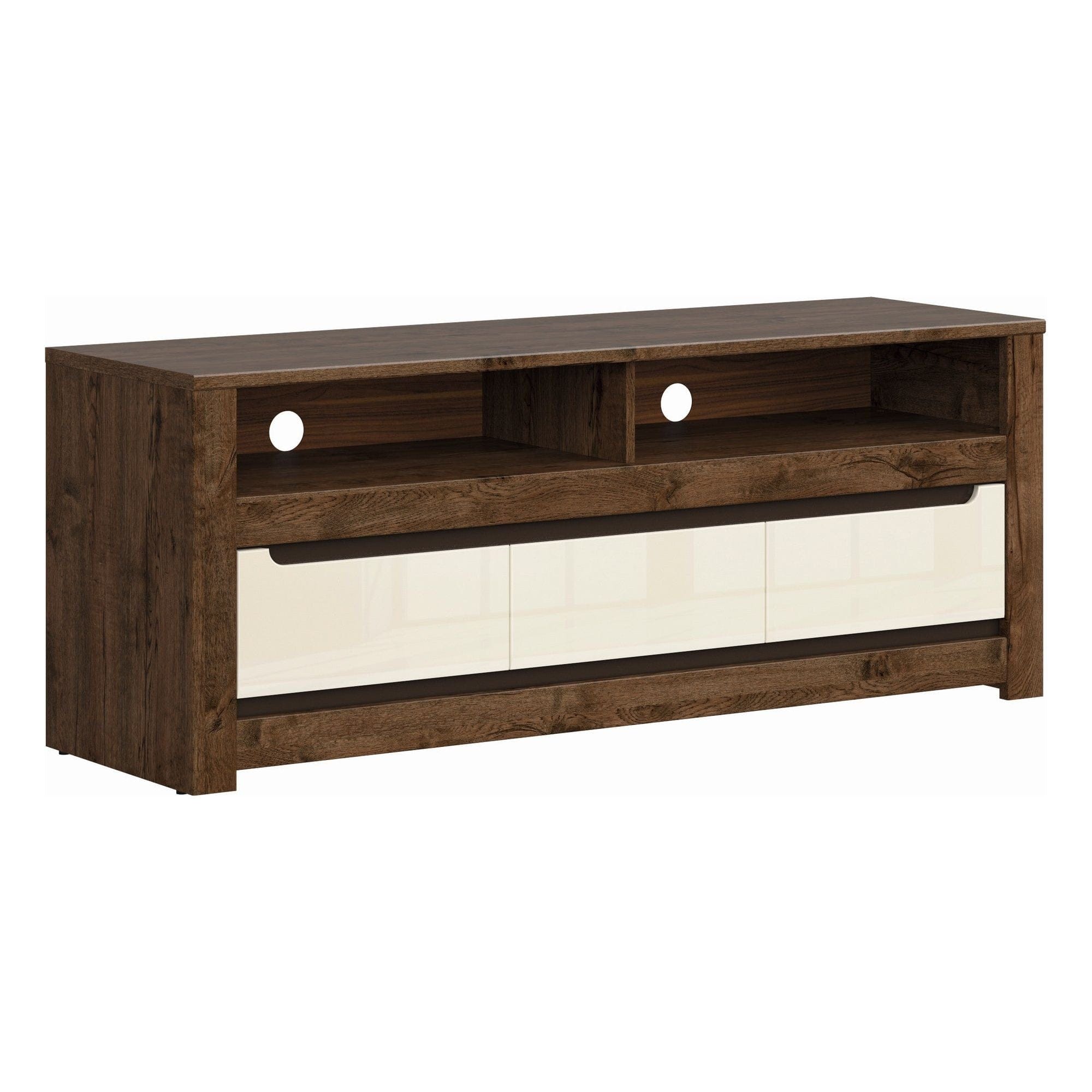 Comoda TV RUSO, nuc/bej, PAL, 149x46x59 cm