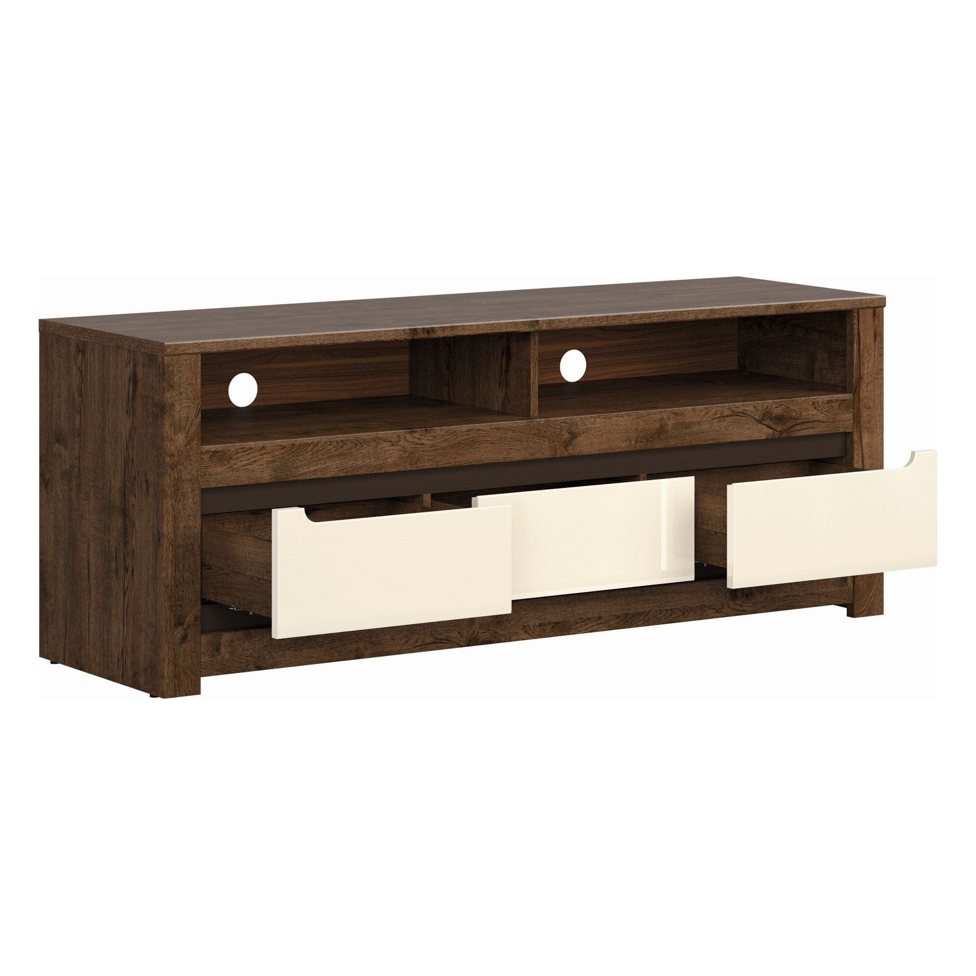 Comoda TV RUSO, nuc/bej, PAL, 149x46x59 cm