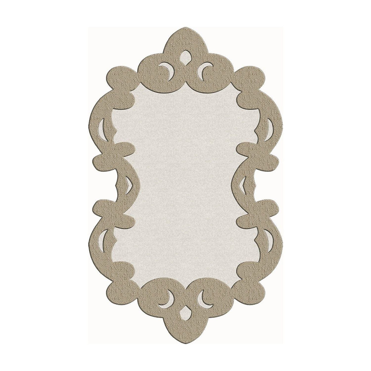 Covor, 160x230 cm, forma atipica, poliester, bej, ALN600FG416BJ07