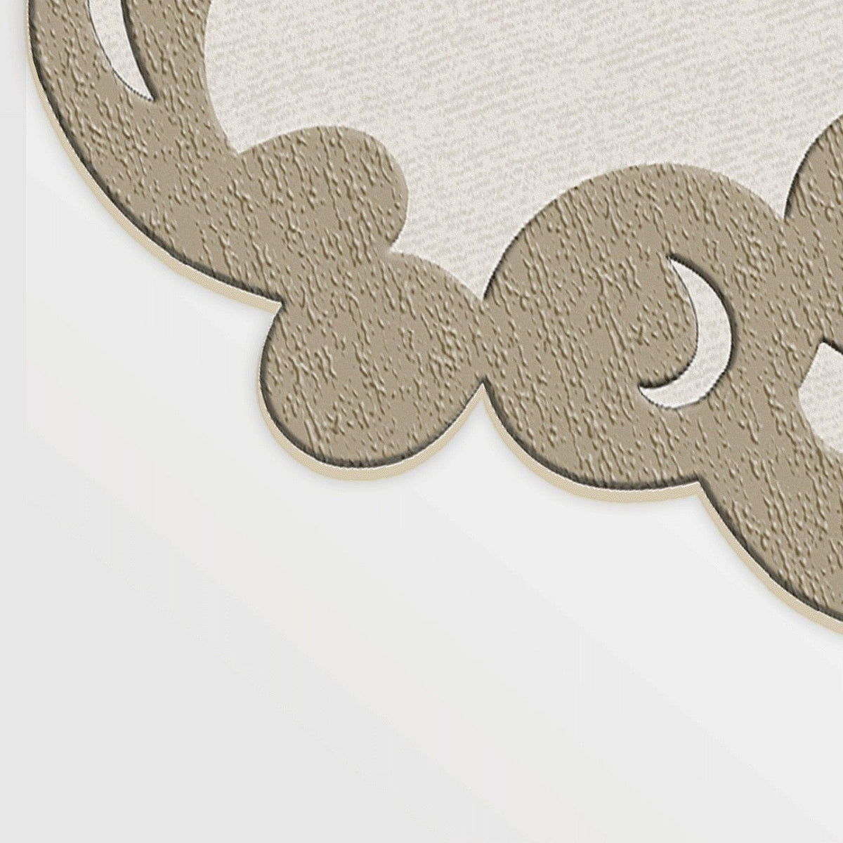 Covor, 160x230 cm, forma atipica, poliester, bej, ALN600FG416BJ07