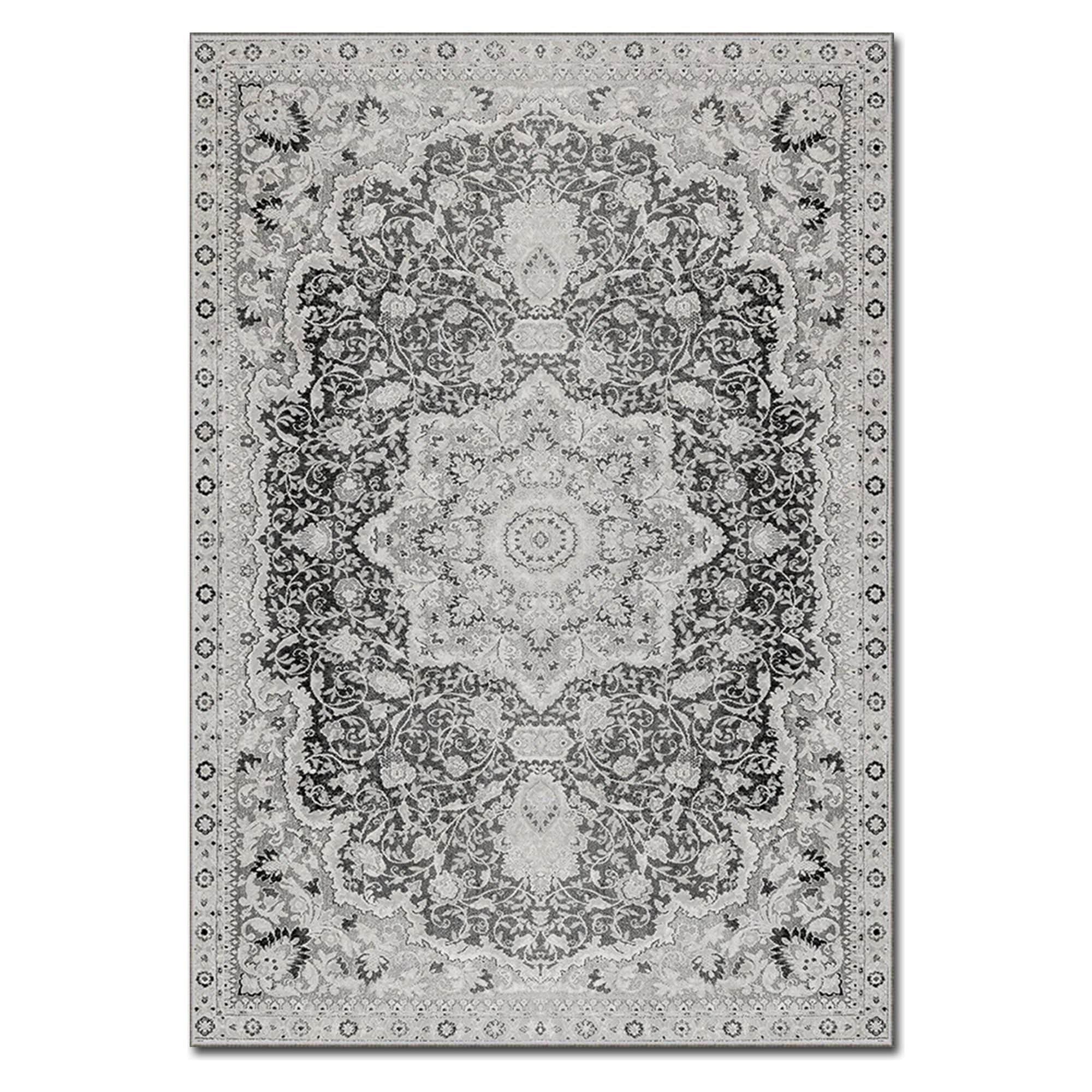 Covor, 160x230 cm, forma dreptunghiulara, material poliester, gri, ASR CRPT-68