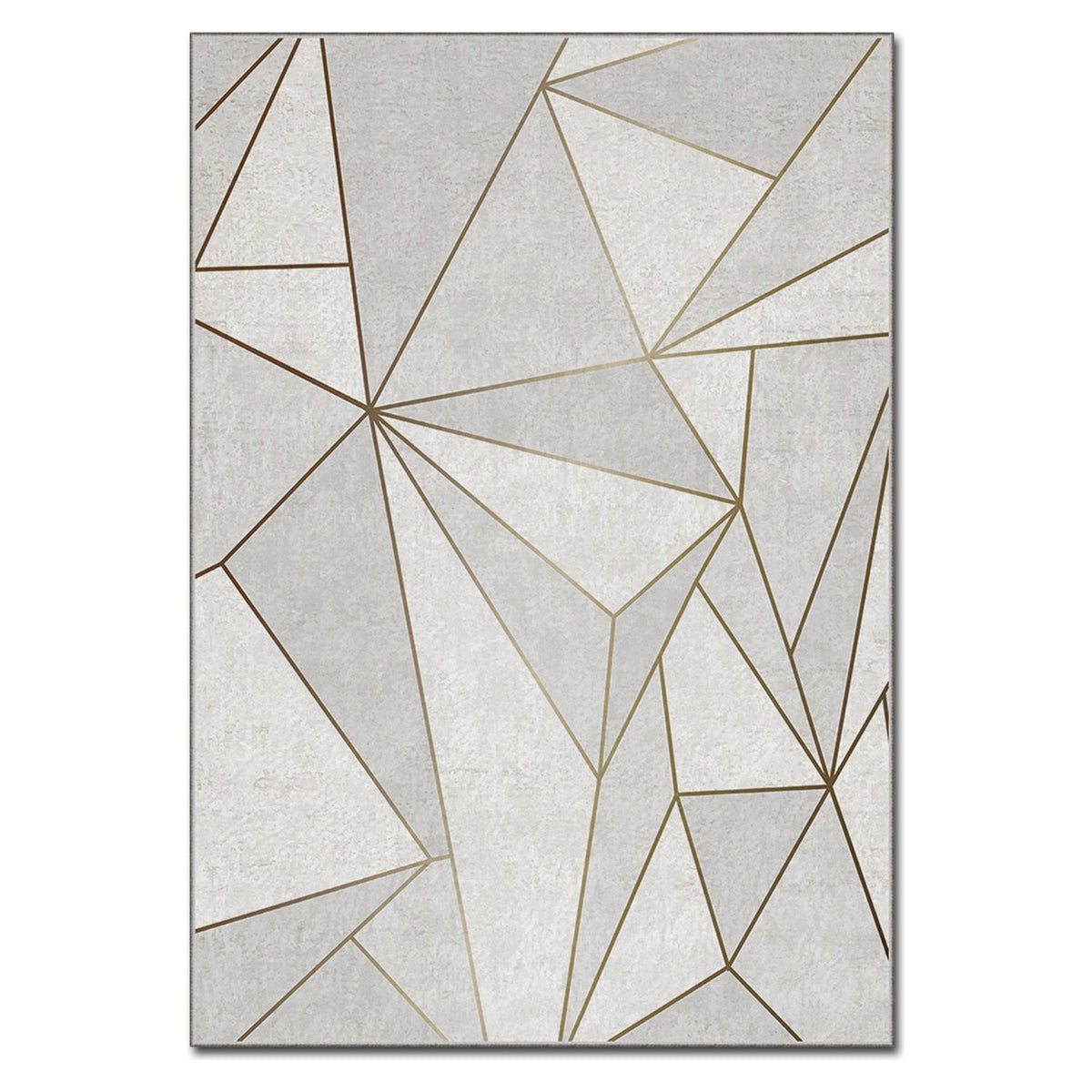 Covor, 160x230 cm, forma dreptunghiulara, poliester, bej/gri, ASR CRPT-106