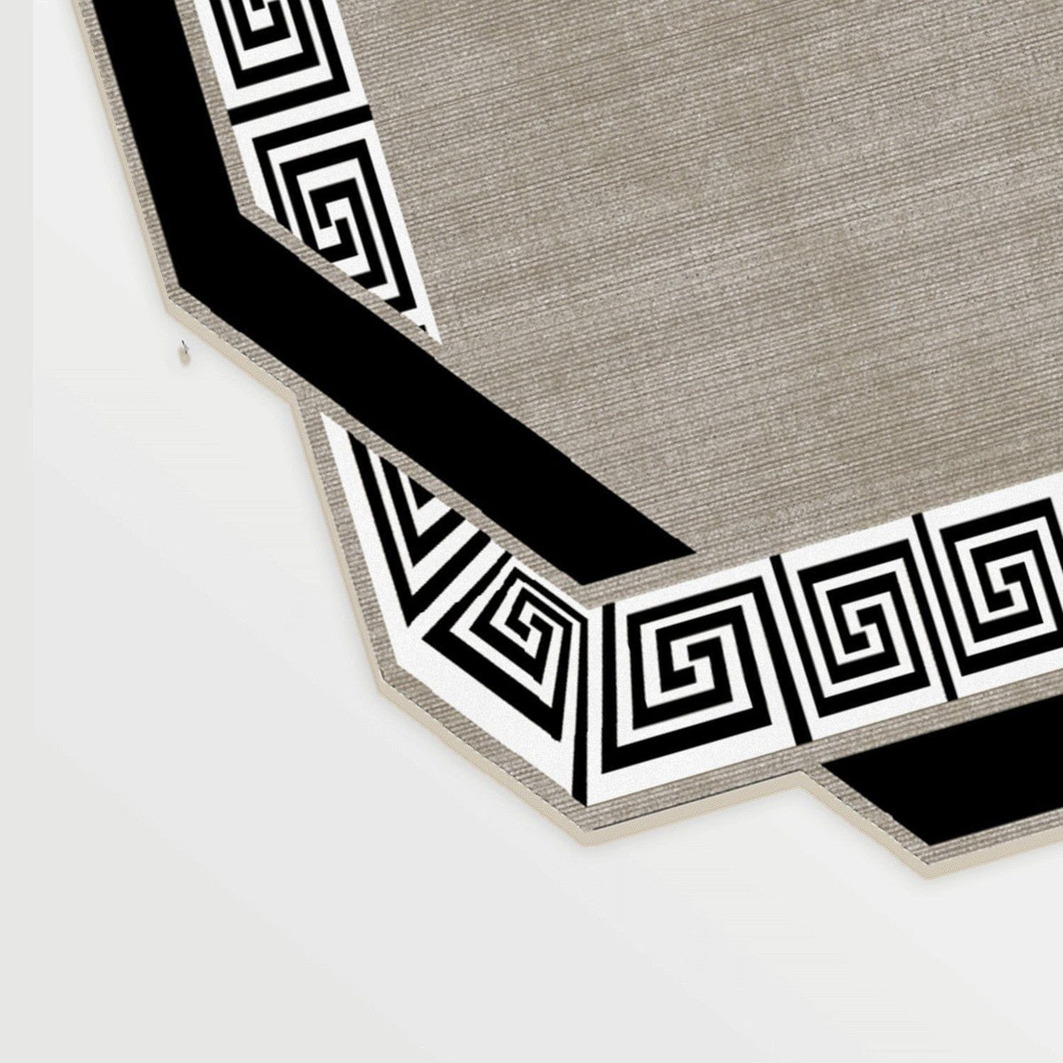 Covor, 160x230 cm, forma dreptunghiulara, poliester, crem/negru ALN600182KR07