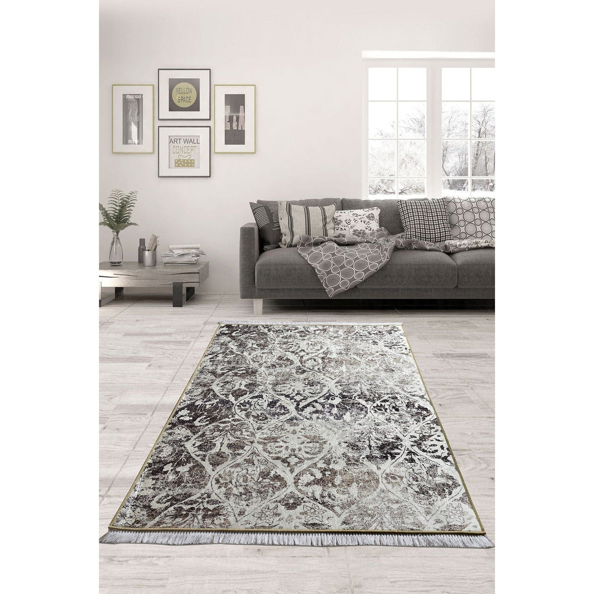 Covor CLASSIC, 160x230 cm, forma dreptunghiulara, tesatura de catifea/poliester, multicolor