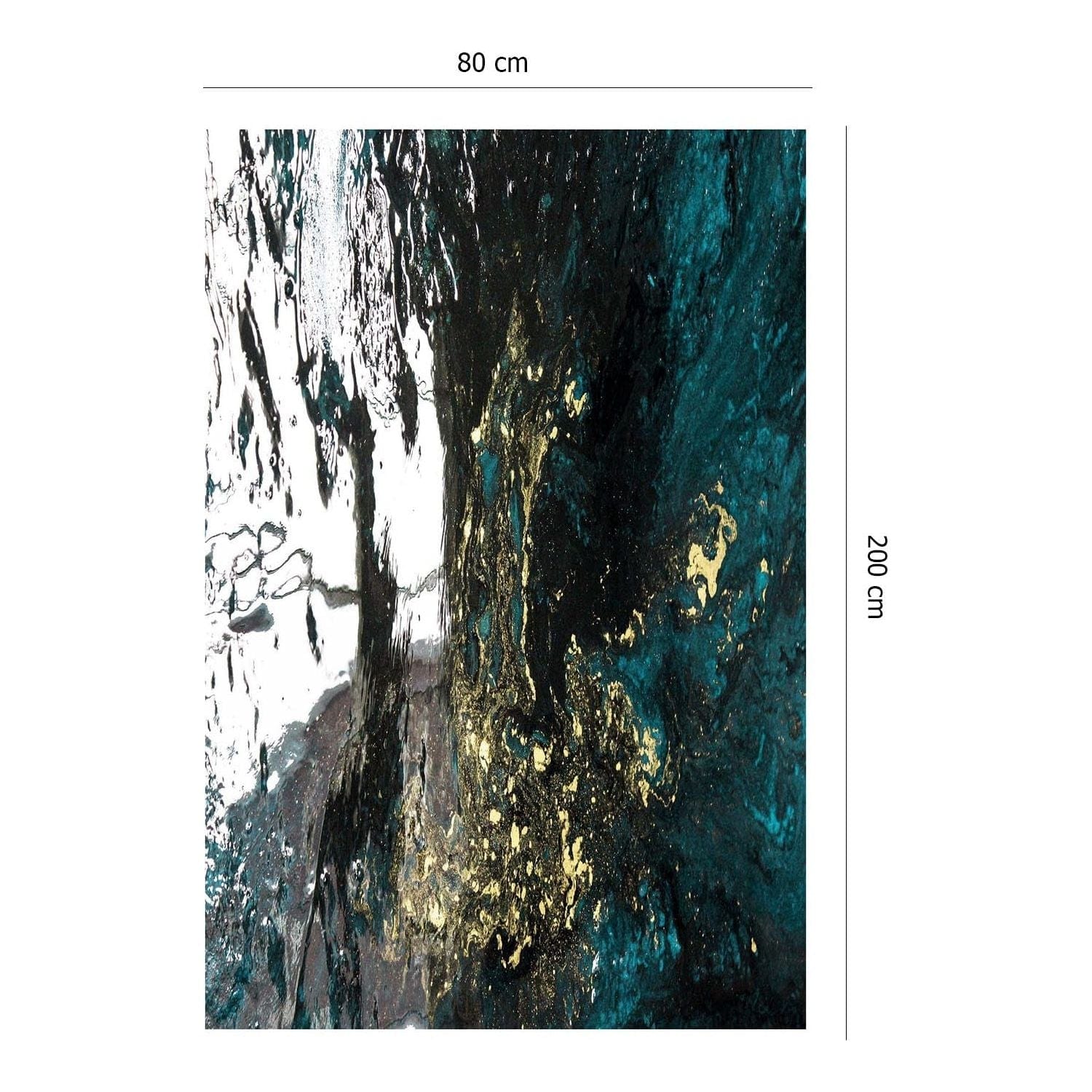 Covor hol EXFAB264, 80x200 cm, forma dreptunghiulara, poliester, multicolor