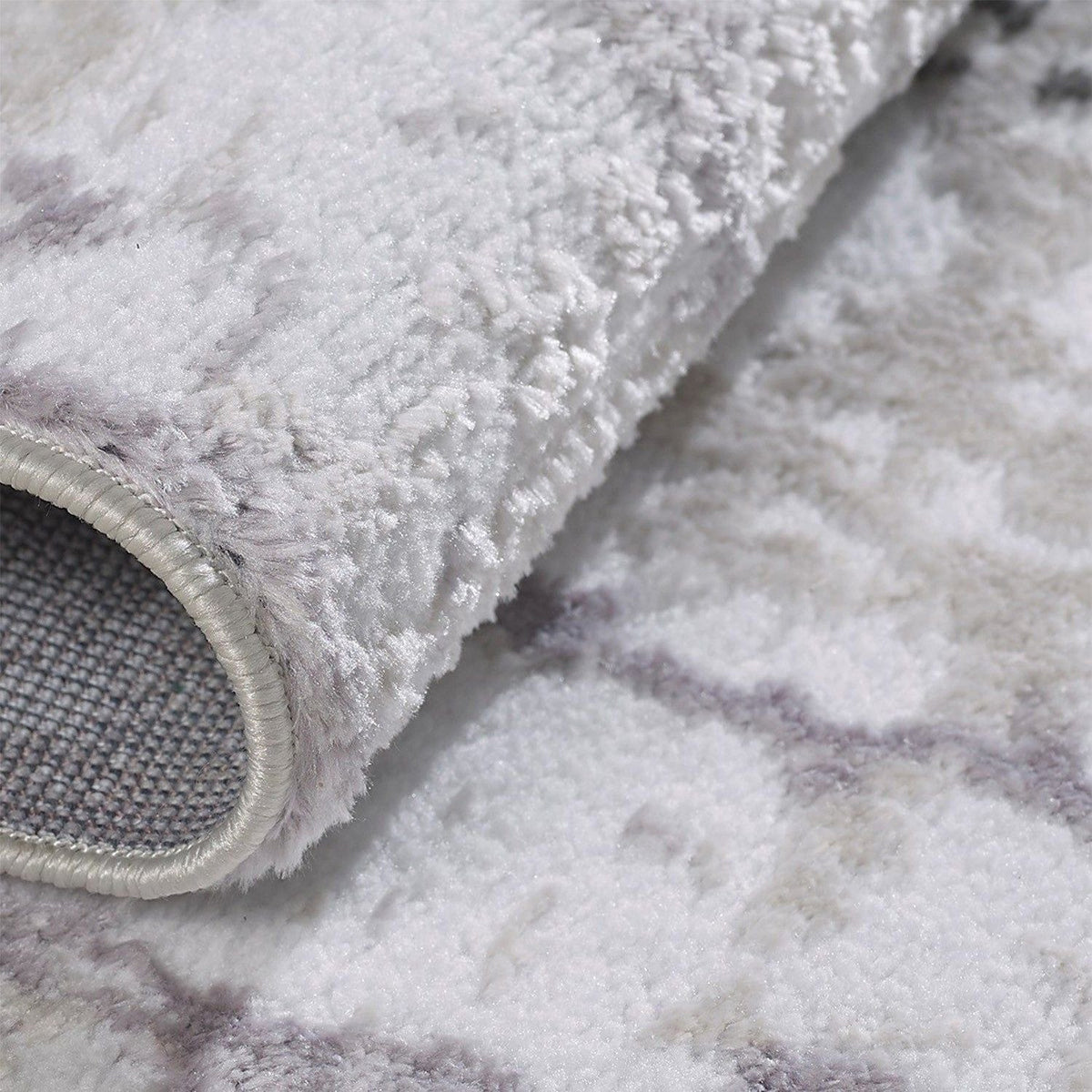 Covor JASMINE 1423, 160x230 cm, forma dreptunghiulara, poliester, gri/alb