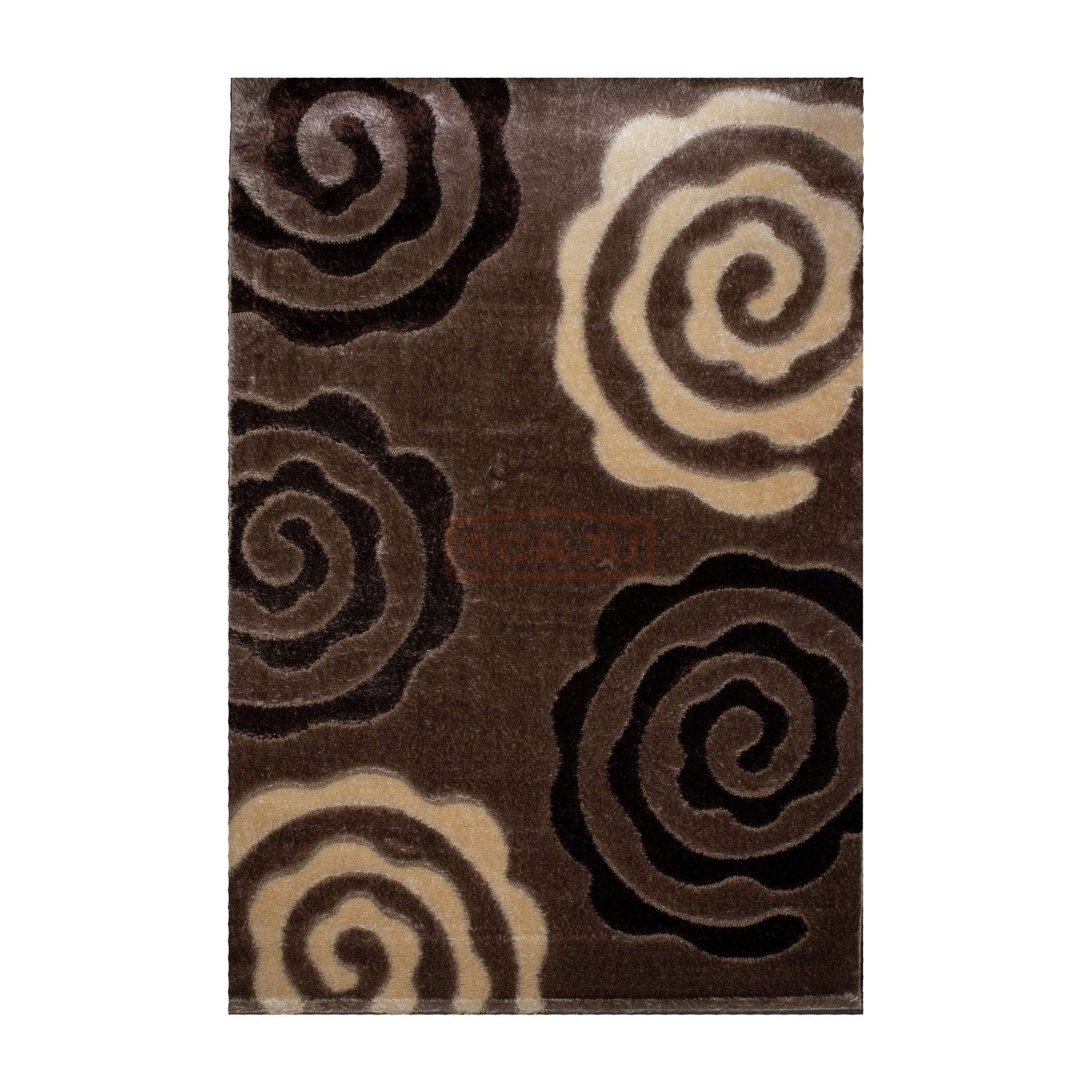 Covor VIS, 200x300 cm, forma dreptunghiulara, poliester/polipropilena, maro