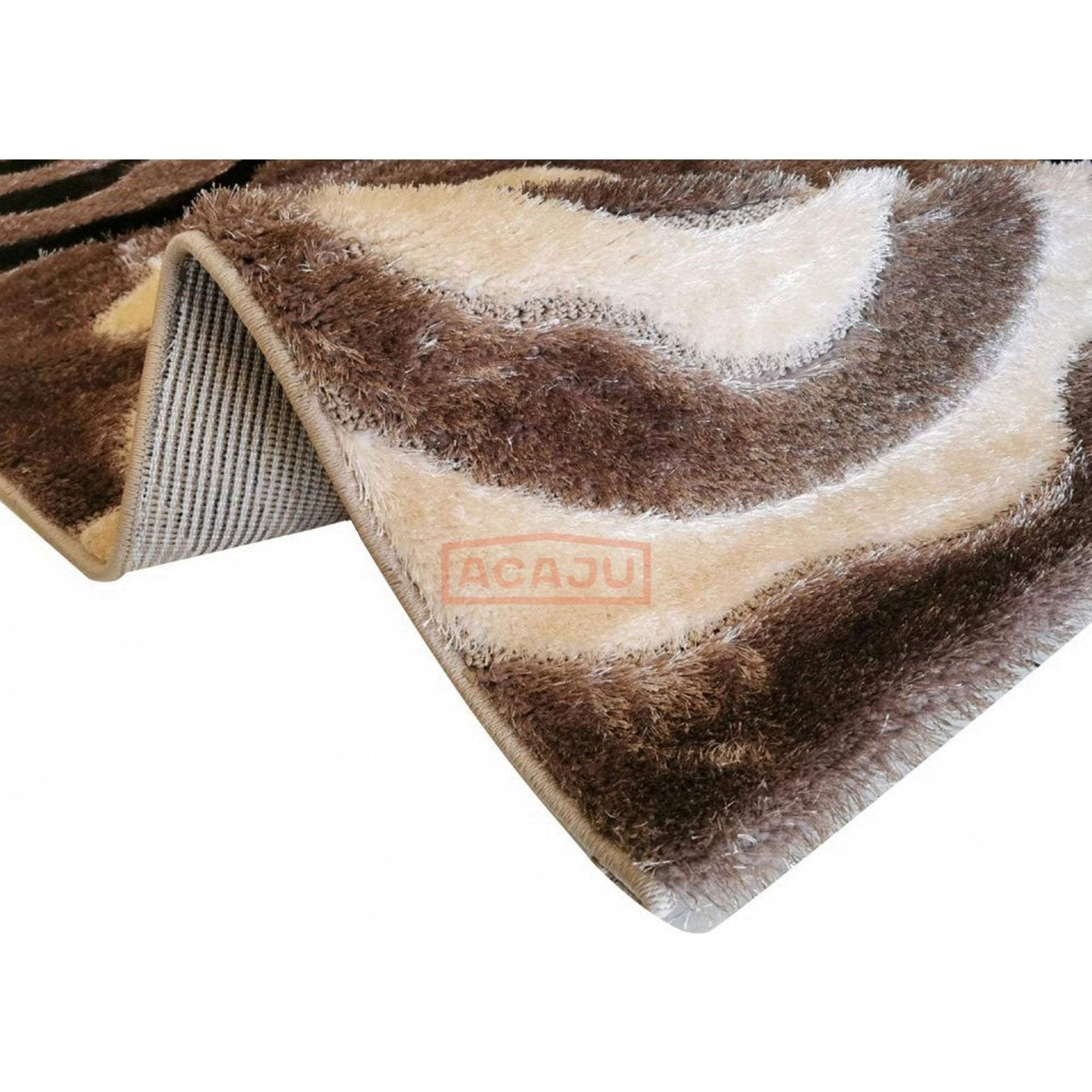 Covor VIS, 200x300 cm, forma dreptunghiulara, poliester/polipropilena, maro