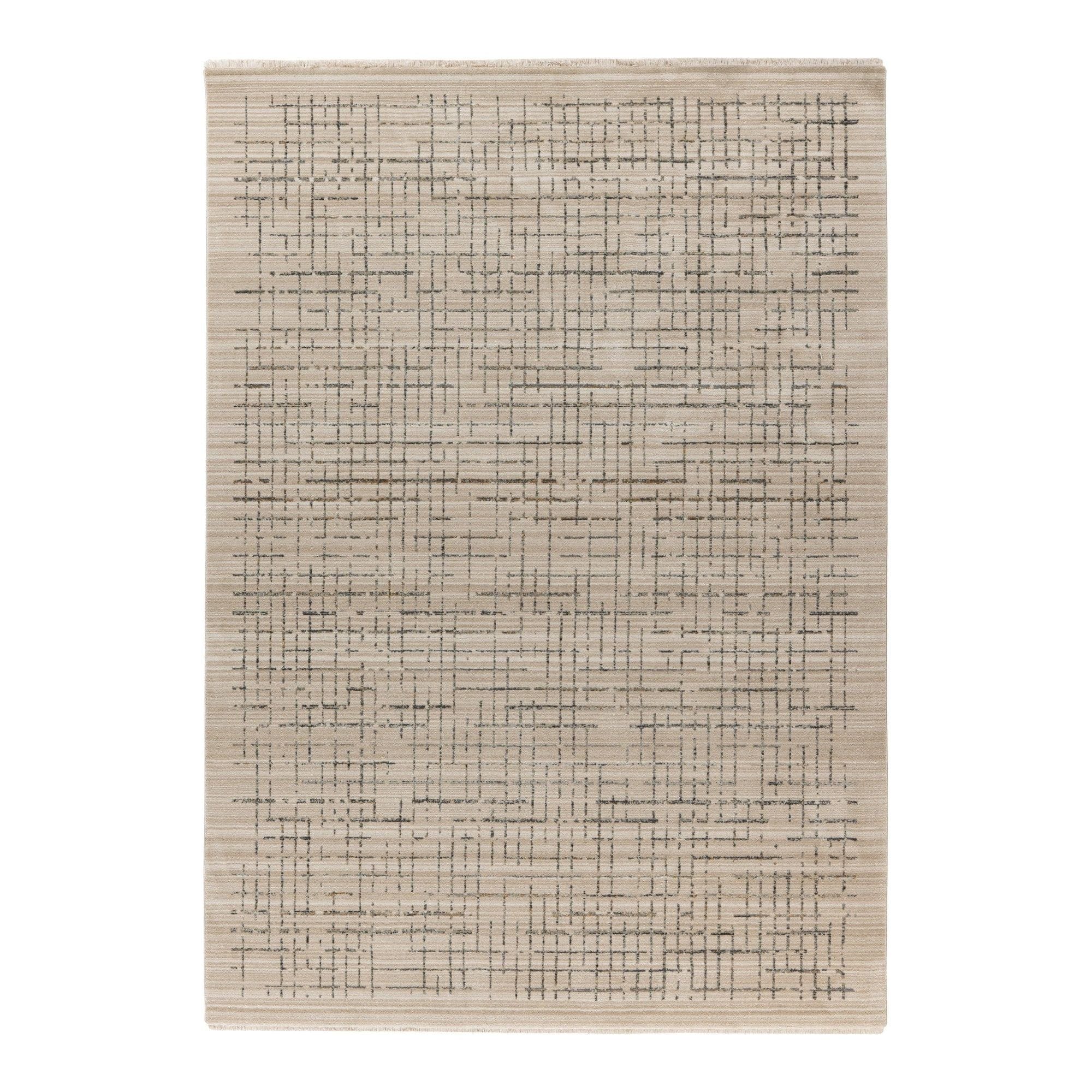 Covor VOGUE 704, 80x150 cm, forma dreptunghiulara, poliester, bej