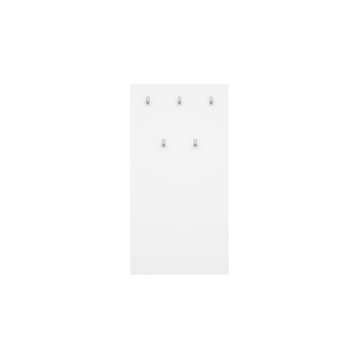 Cuier hol NEPO PLUS, alb, PAL laminat, 70x2x135 cm