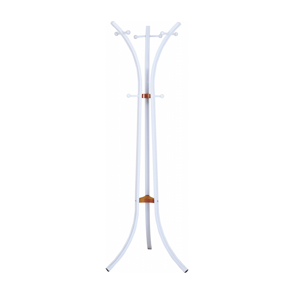 Cuier pom CALVIN, alb, metal, 55x180 cm