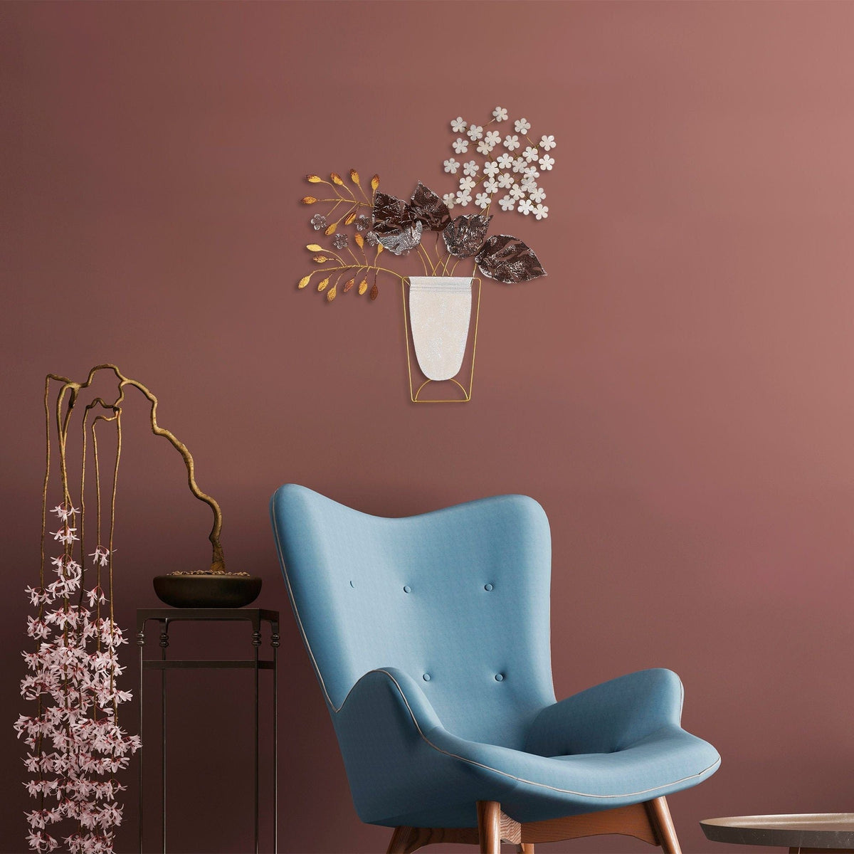 Decoratiune perete 891TNL2316, multicolor, metal, 47x55 cm