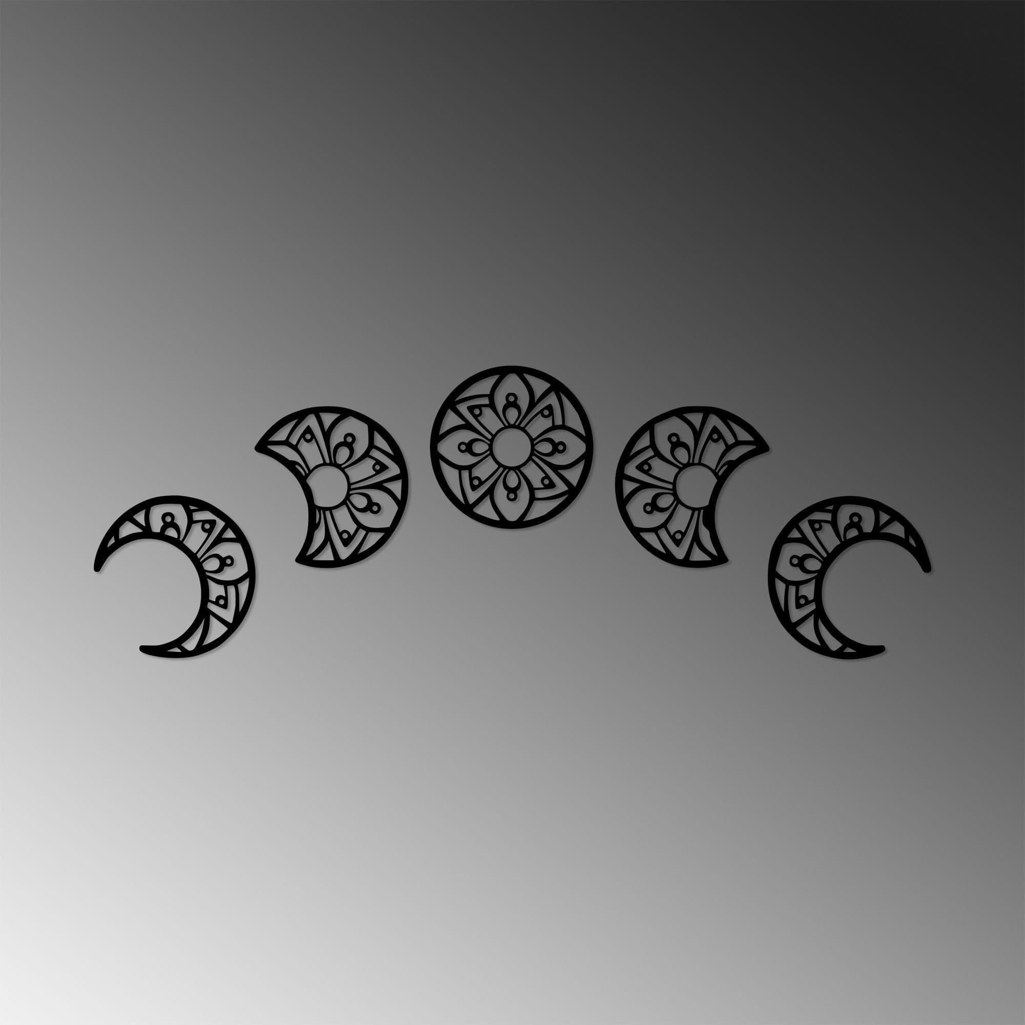 Decoratiuni perete 899SKL2516, negru, metal, 70x24 cm