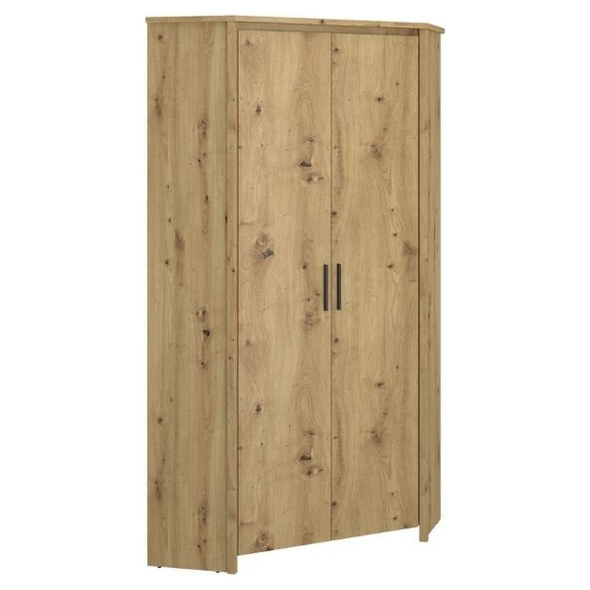 Dulap AYSON, stejar artisan, PAL laminat/margini PVC, cu 2 usi, 97x97x211 cm