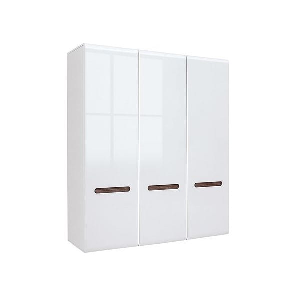 Dulap AZTECA TRIO, alb, cu 3 usi, 180x57x210 cm