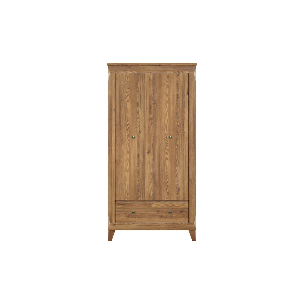 Dulap BERGEN, stejar zada Sibiu, PAL, cu 2 usi si un sertar, 102x63x202 cm