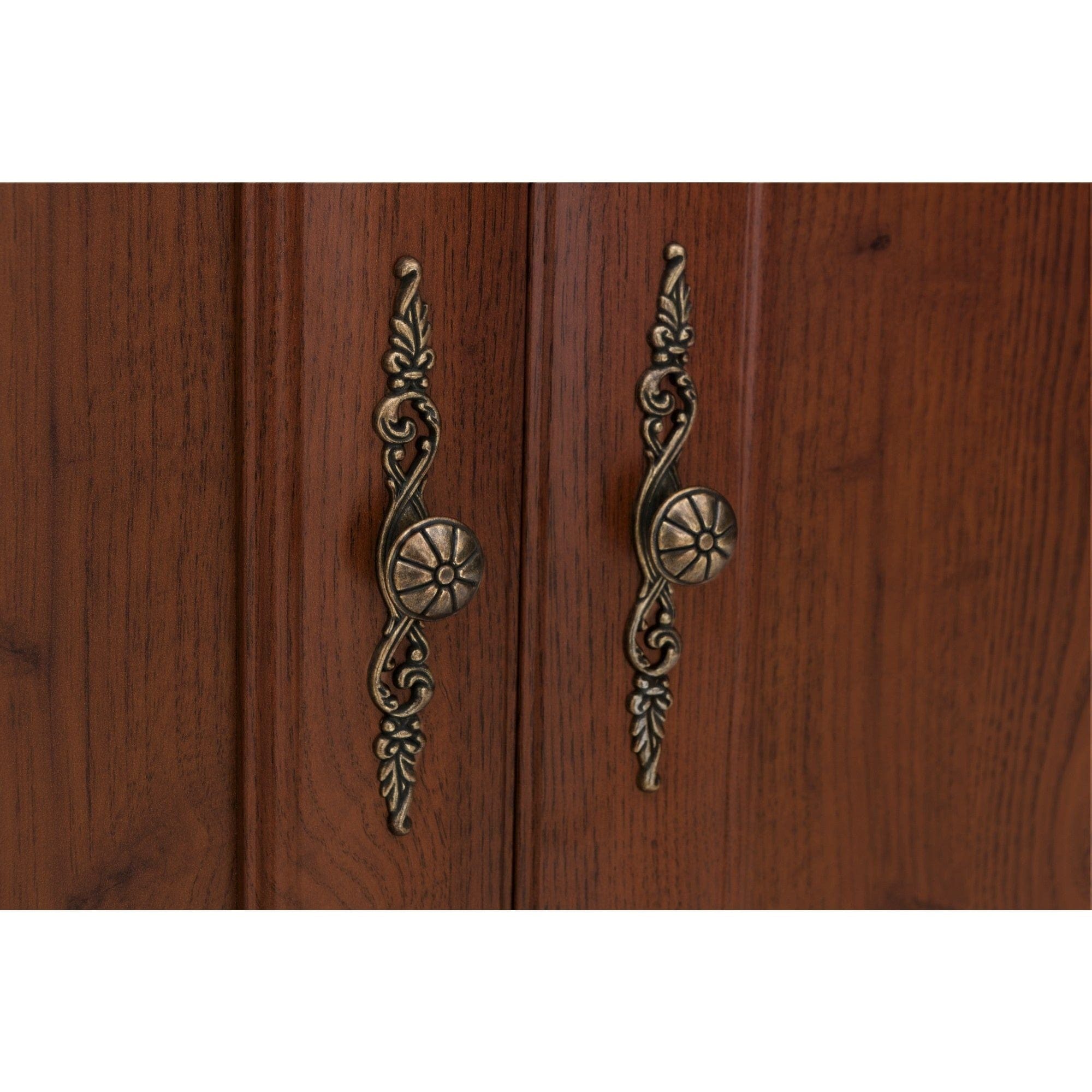 Dulap KENT, castan, PAL, cu 2 usi si un sertar, 110x66x205 cm