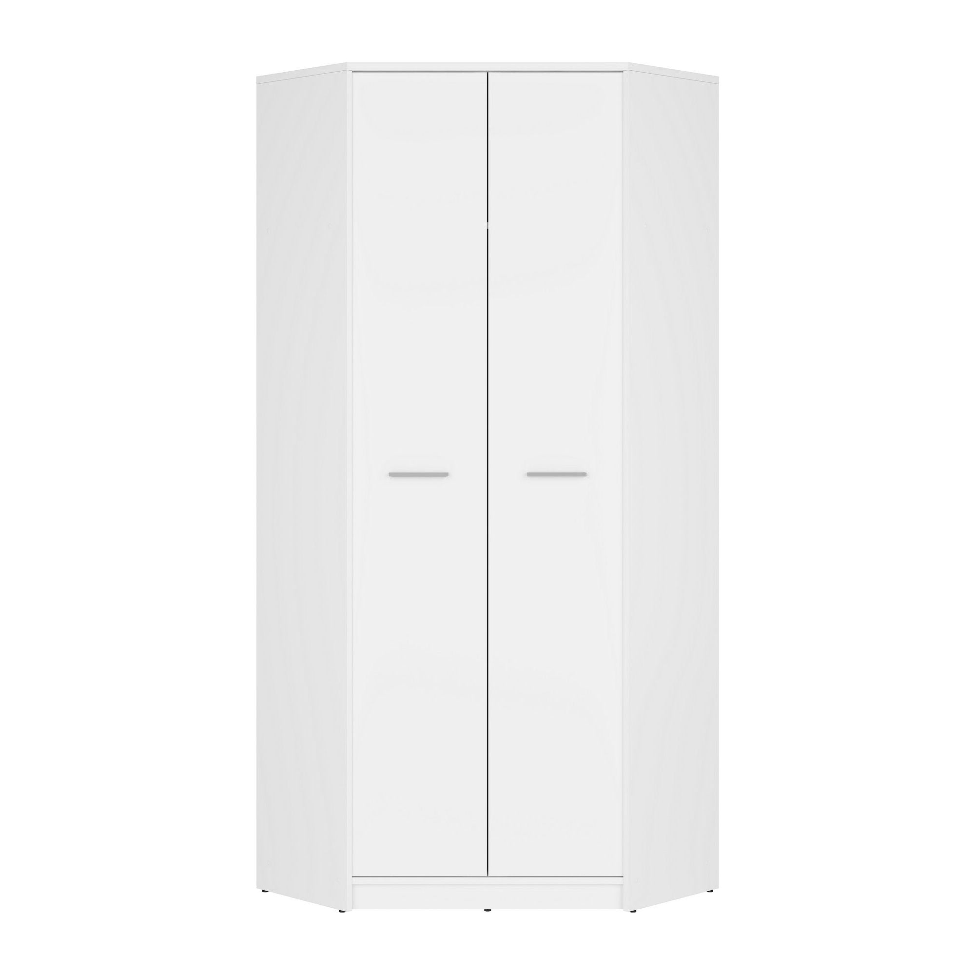 Dulap NEPO PLUS, alb, PAL, cu 2 usi, 80x80x197 cm