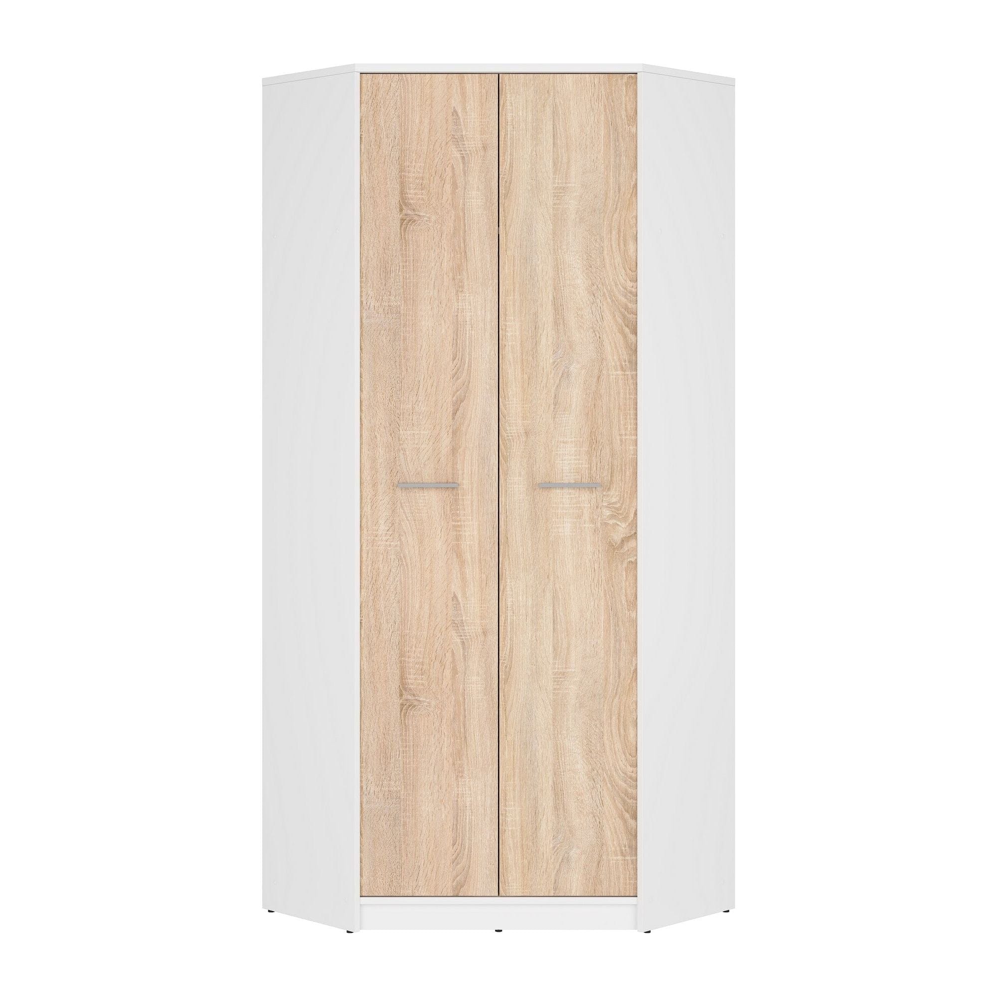 Dulap NEPO PLUS, stejar sonoma/alb, PAL, 80x80x197 cm