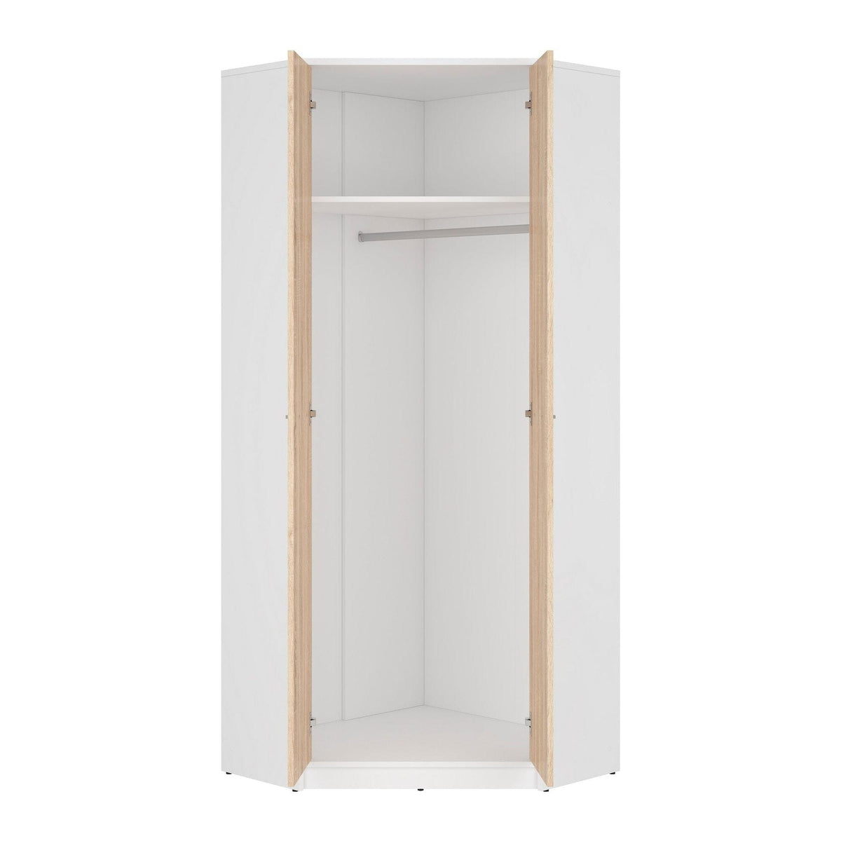 Dulap NEPO PLUS, stejar sonoma/alb, PAL, 80x80x197 cm