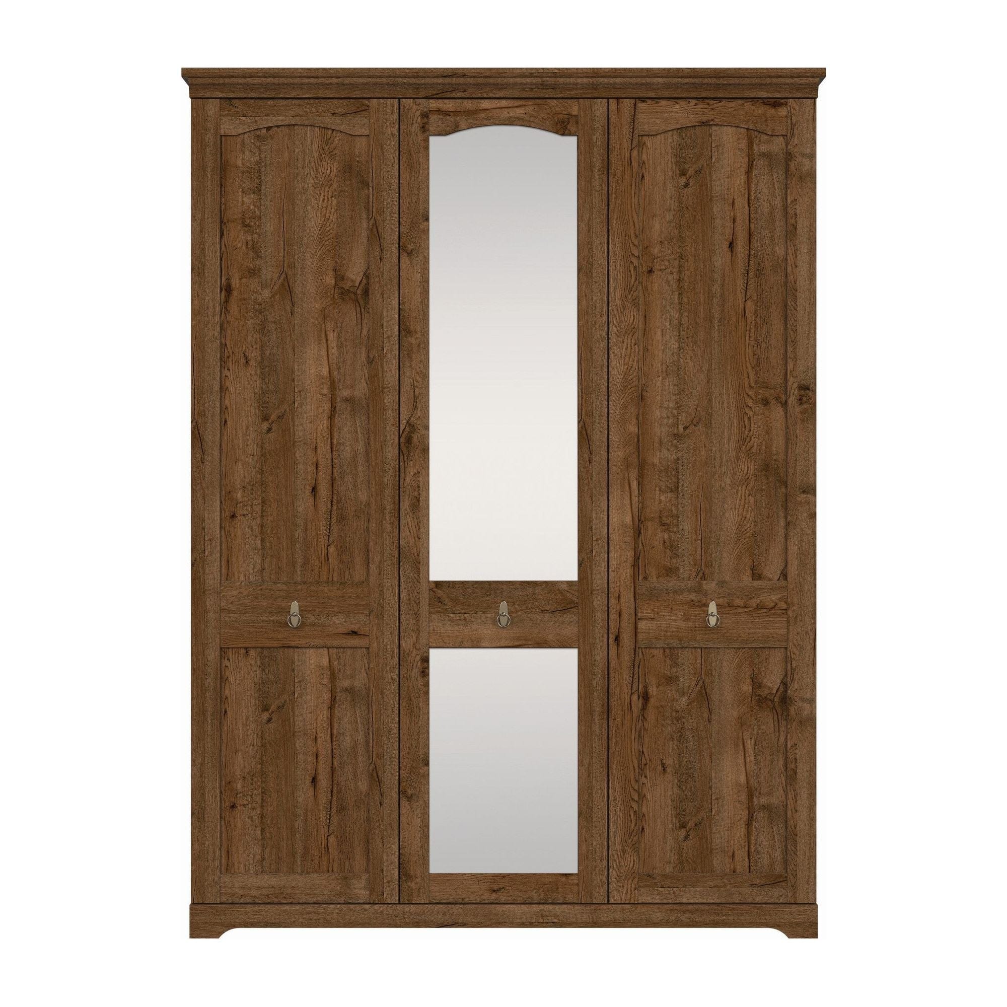 Dulap PATRAS, stejar april, PAL, cu 3 usi, 153x59x208 cm