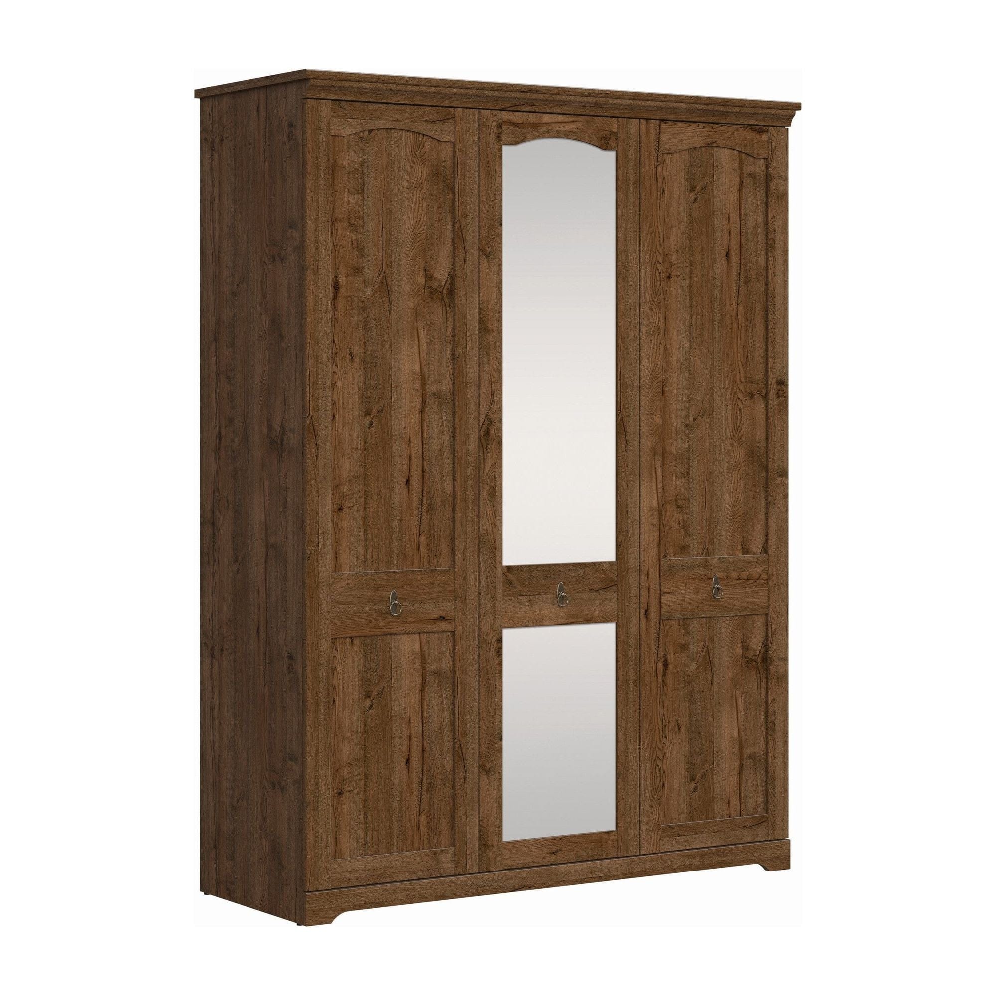 Dulap PATRAS, stejar april, PAL, cu 3 usi, 153x59x208 cm