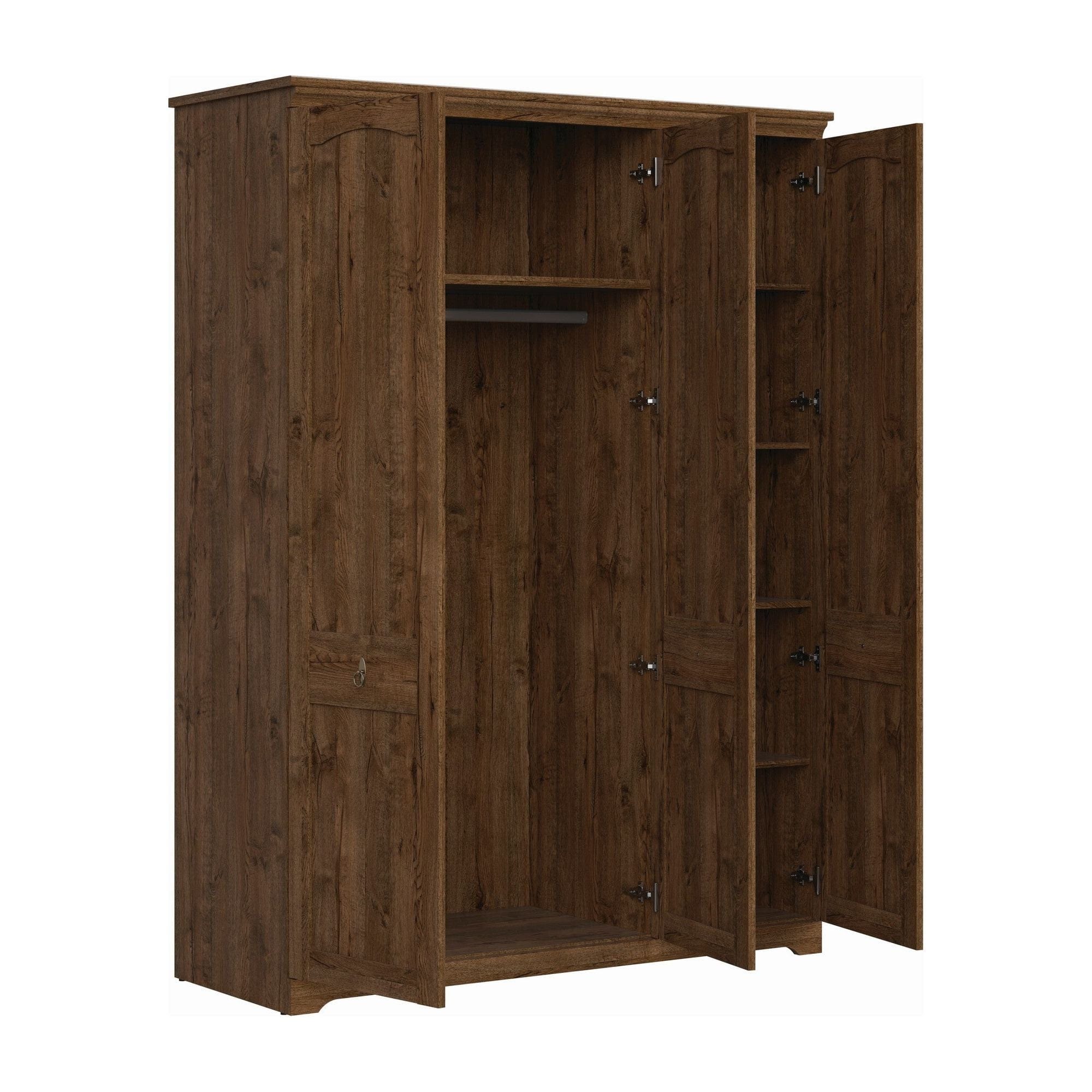 Dulap PATRAS, stejar april, PAL, cu 3 usi, 153x59x208 cm