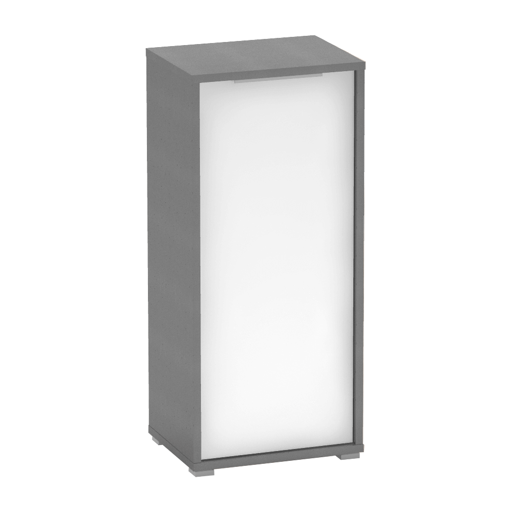 Dulap RIOMA NEW TYP 10, gri grafit/alb, DTD laminat, cu o usa, 50x38x112 cm