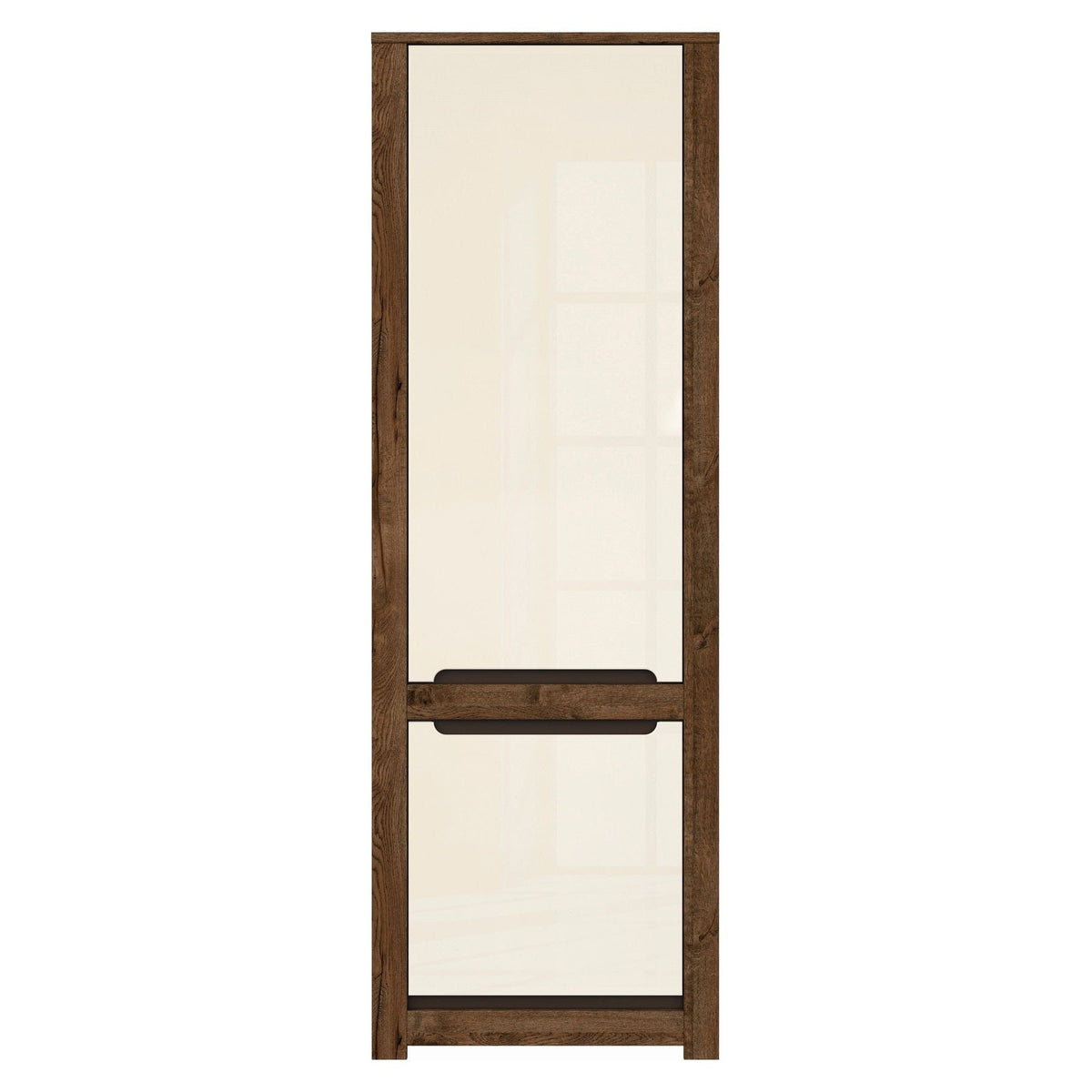 Dulap RUSO, bej/stejar april, PAL, cu 2 usi, 69x46x205 cm
