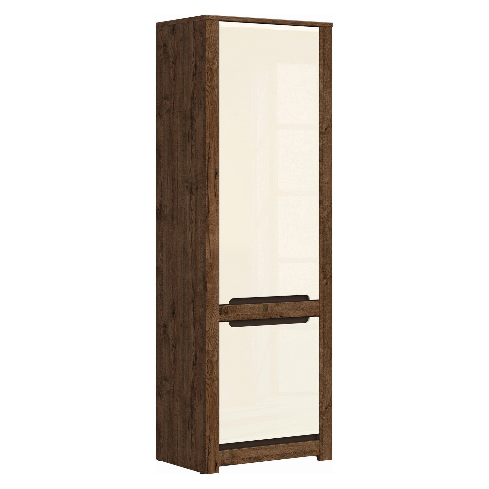 Dulap RUSO, bej/stejar april, PAL, cu 2 usi, 69x46x205 cm