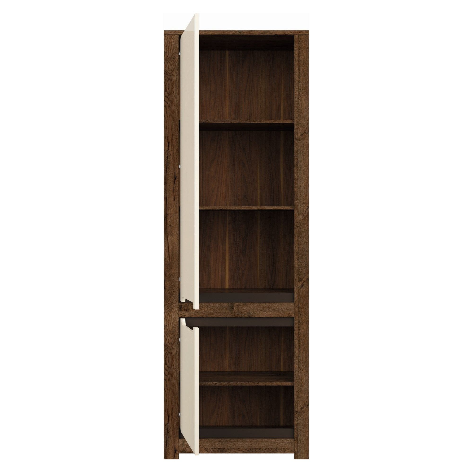 Dulap RUSO, bej/stejar april, PAL, cu 2 usi, 69x46x205 cm