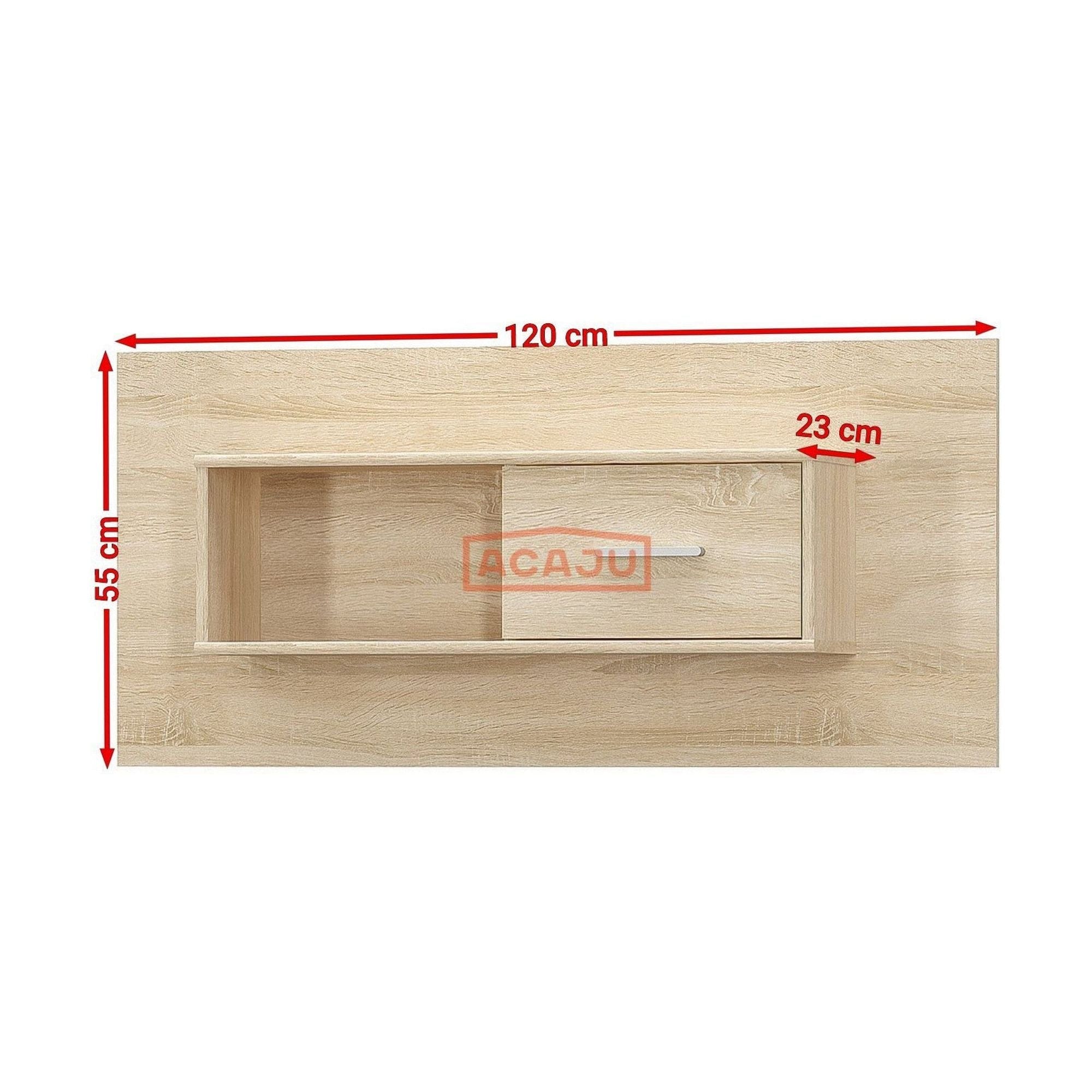 Dulap TIPS, stejar sonoma, PAL laminat, cu o usa, 120x23x55 cm