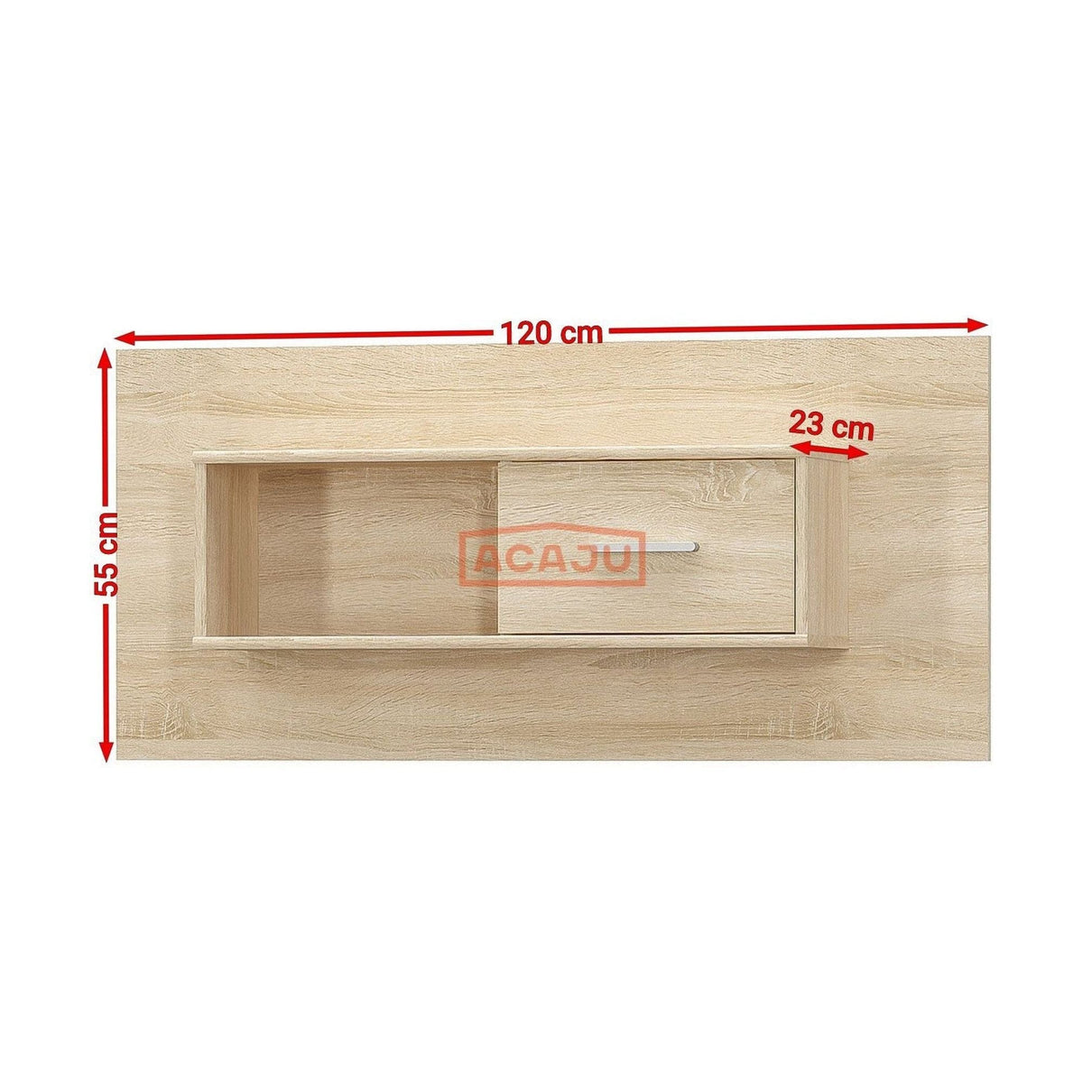 Dulap TIPS, stejar sonoma, PAL laminat, cu o usa, 120x23x55 cm