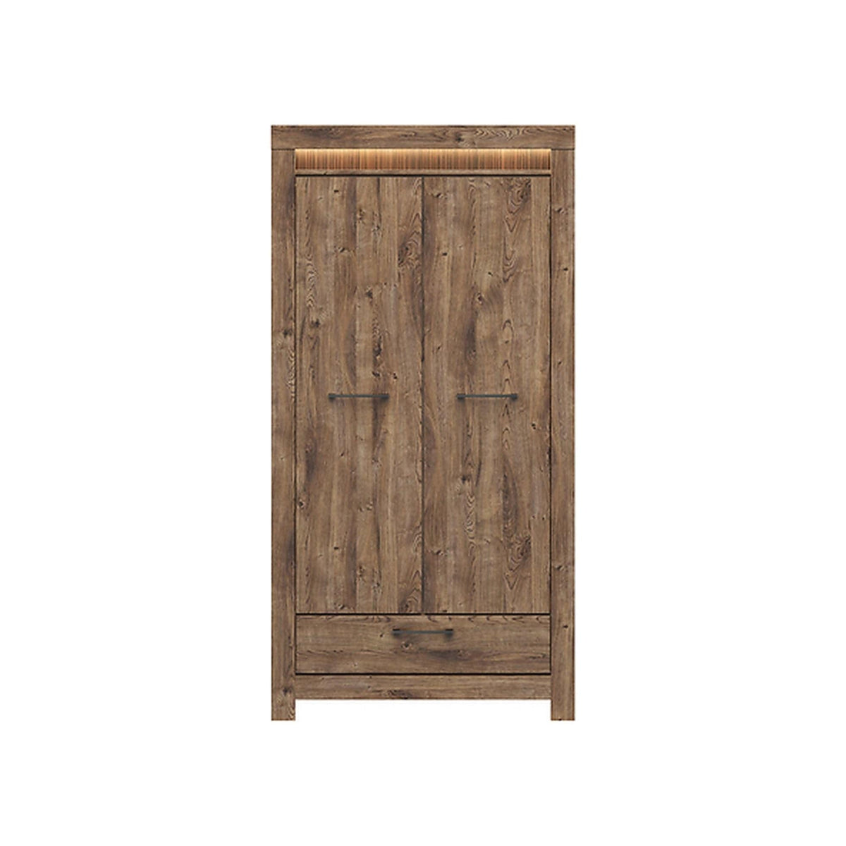 Dulap TORIN, stejar ribbecK, PAL, cu 2 usi si un sertar, 102x62x200 cm