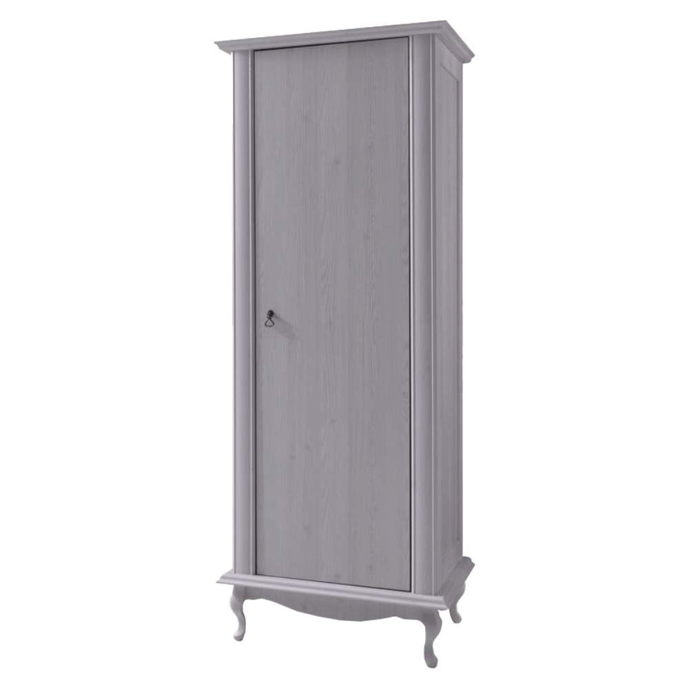 Dulap VILAR DA3, gri, DTD laminat, cu o usa, 75x57x196 cm