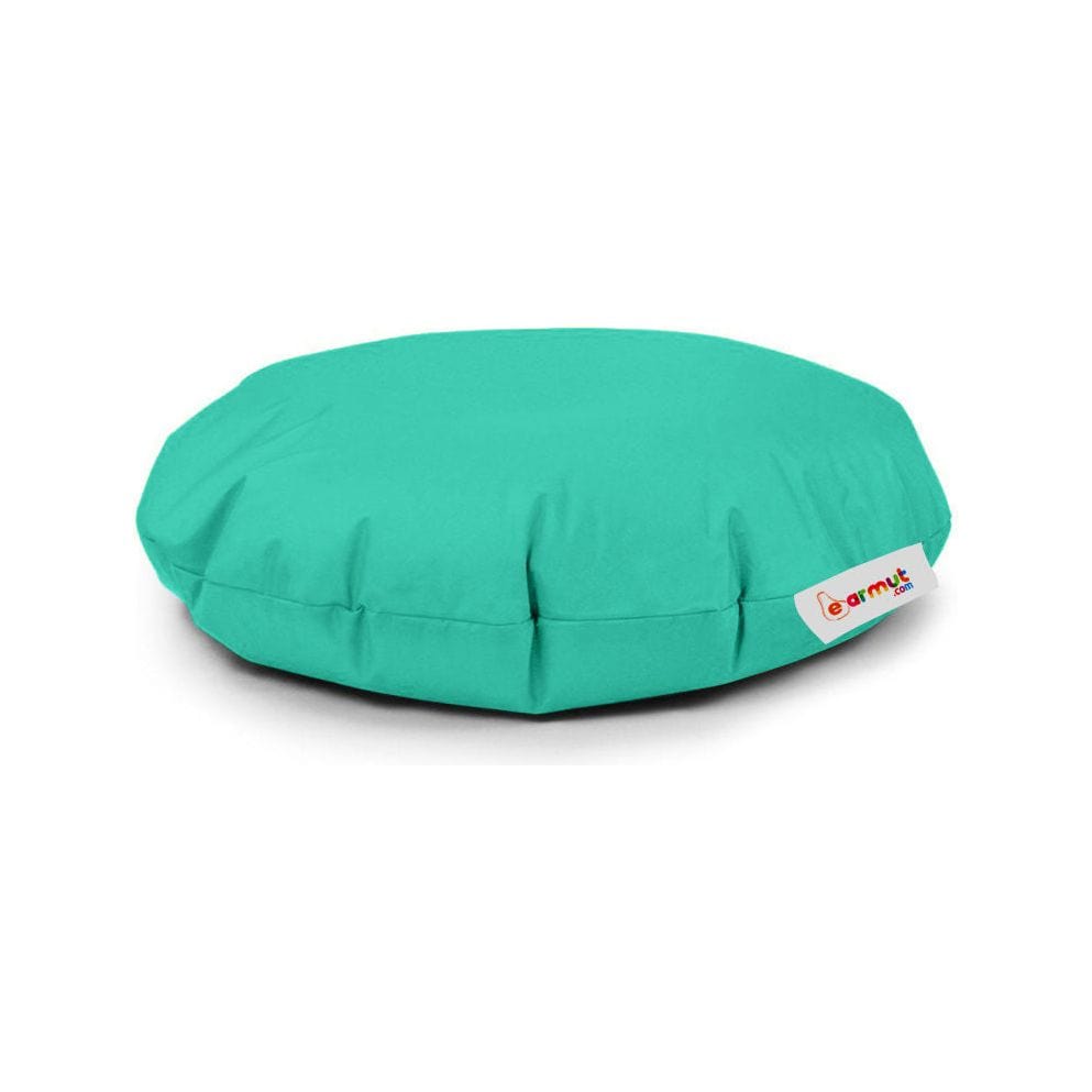 Fotoliu puf IYZI, turcoaz, poliester, 100x65 cm