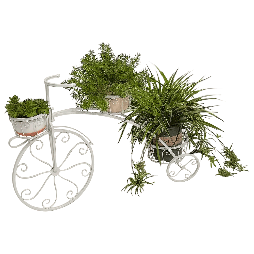 Ghiveci PAVAR, alb, metal, 76x26x52 cm