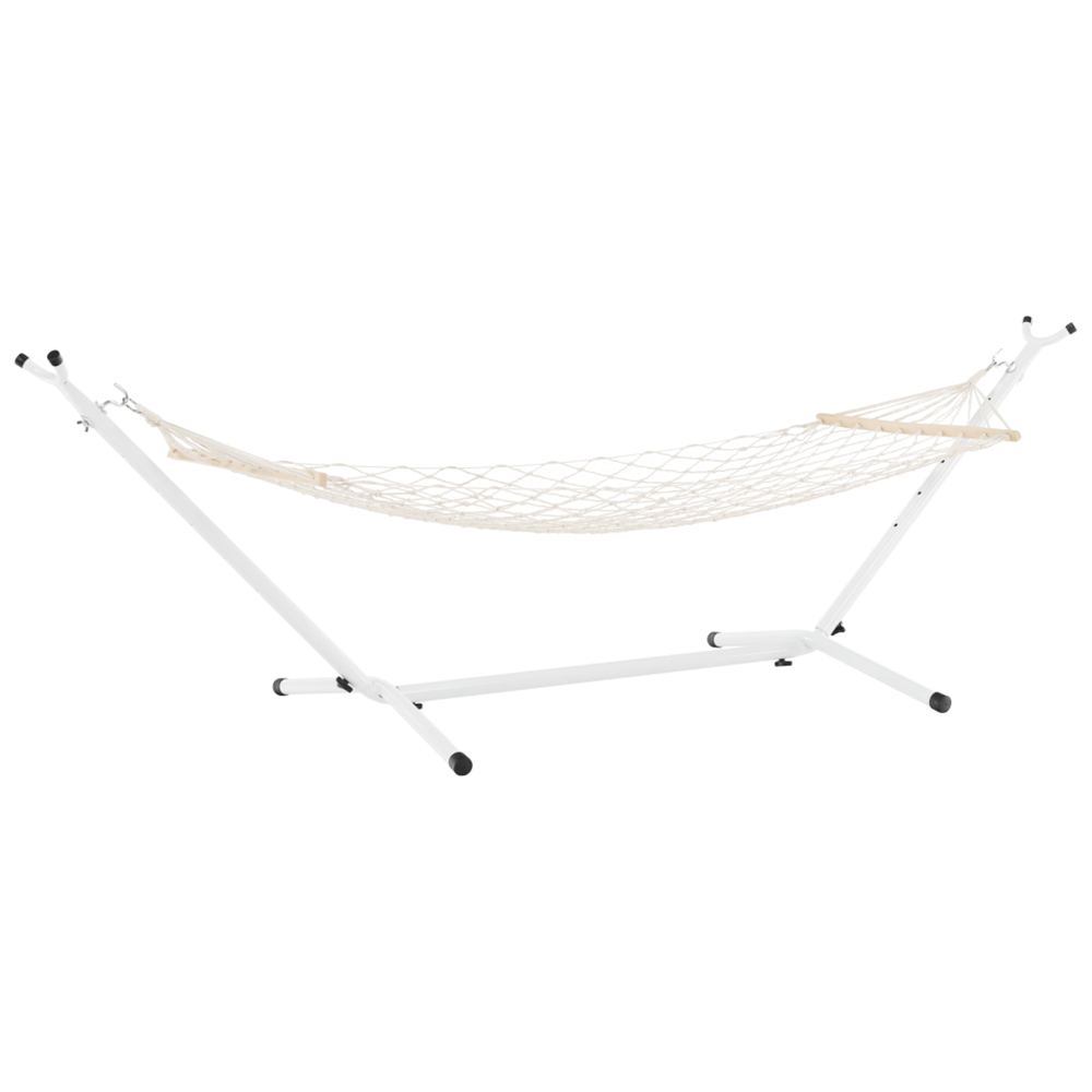 Hamac ATIKA NEW TYP 2, alb, bumbac/otel