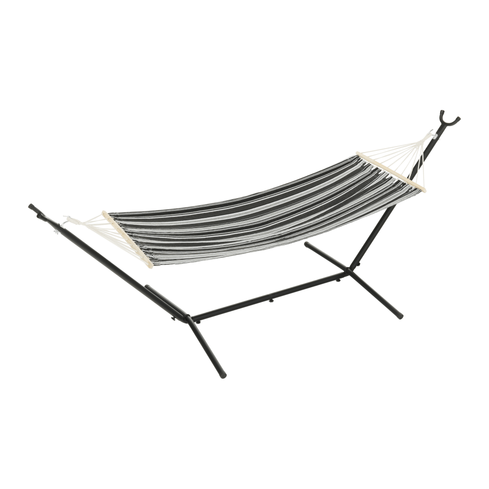 Hamac EVANA NEW, gri/alb, bumbac/otel