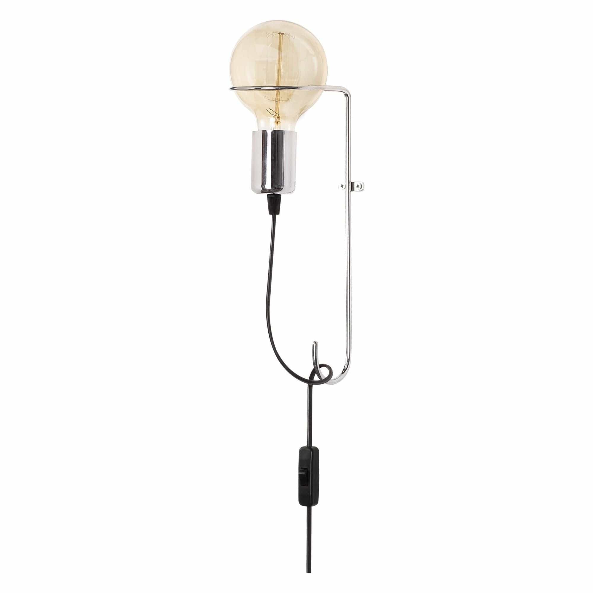 Lampa perete 3663, crom, metal, 9x15x30 cm