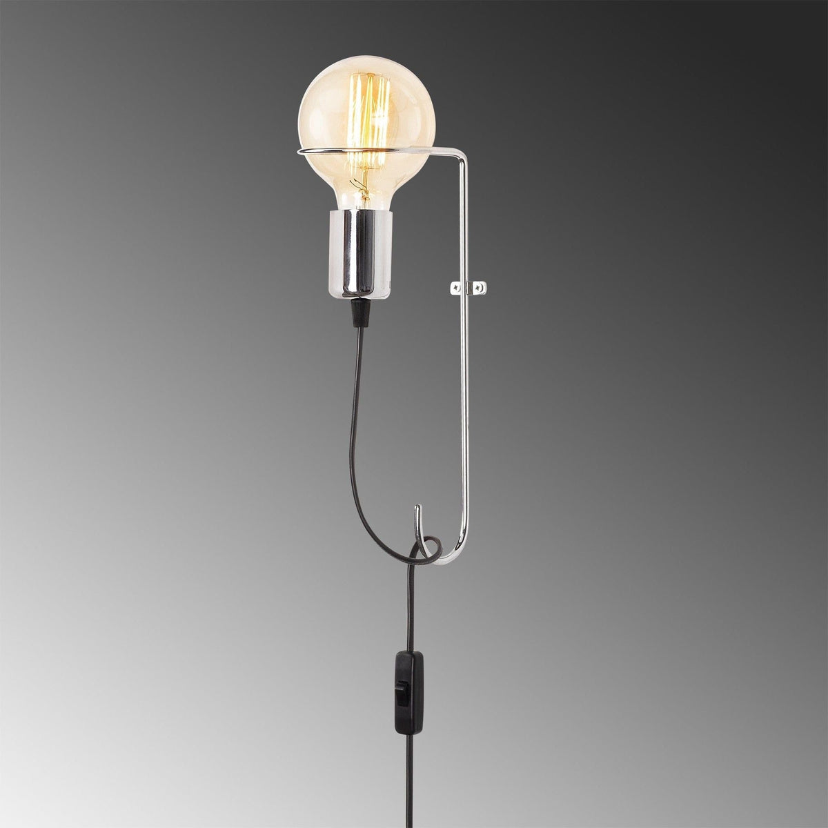 Lampa perete 3663, crom, metal, 9x15x30 cm