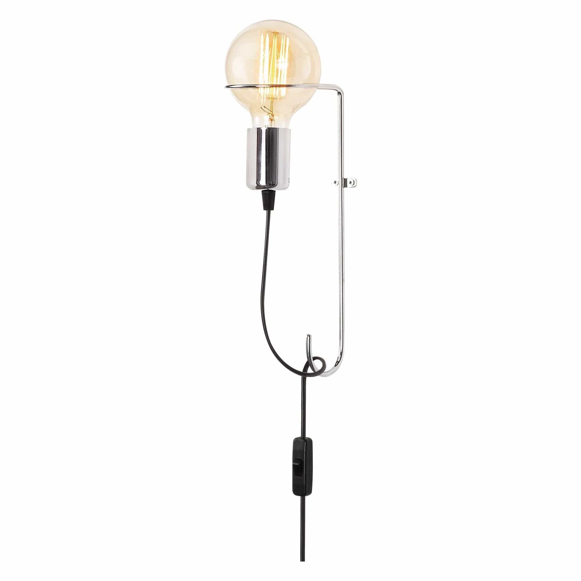 Lampa perete 3663, crom, metal, 9x15x30 cm