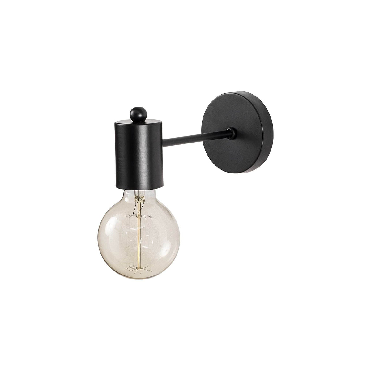 Lampa perete HEXA-6951, negru, metal, 6x21x10 cm