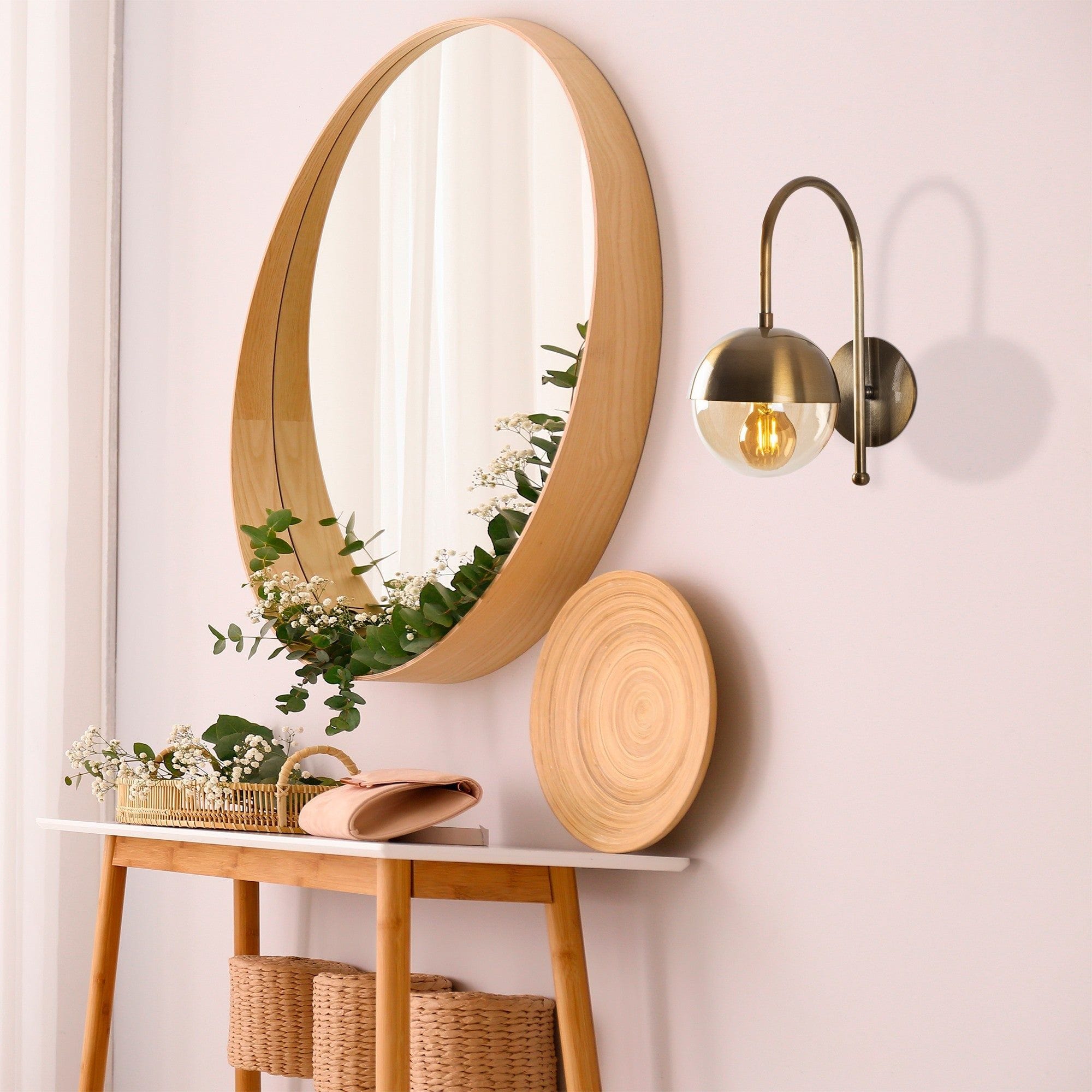 Lampa perete KARSOR 3301, auriu, metal/sticla, 15x25x30 cm