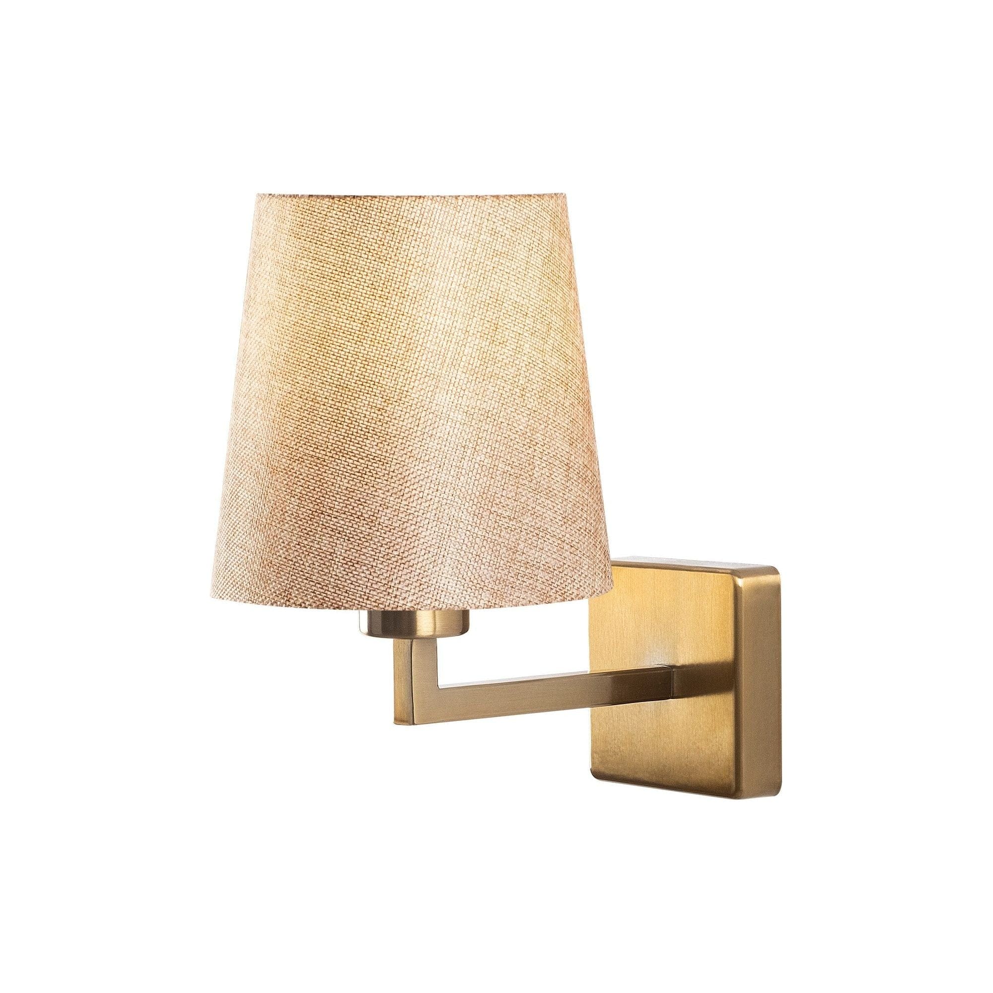 Lampa perete PROFIL 4651, auriu/bej, metal/material textil, 18x24x30 cm