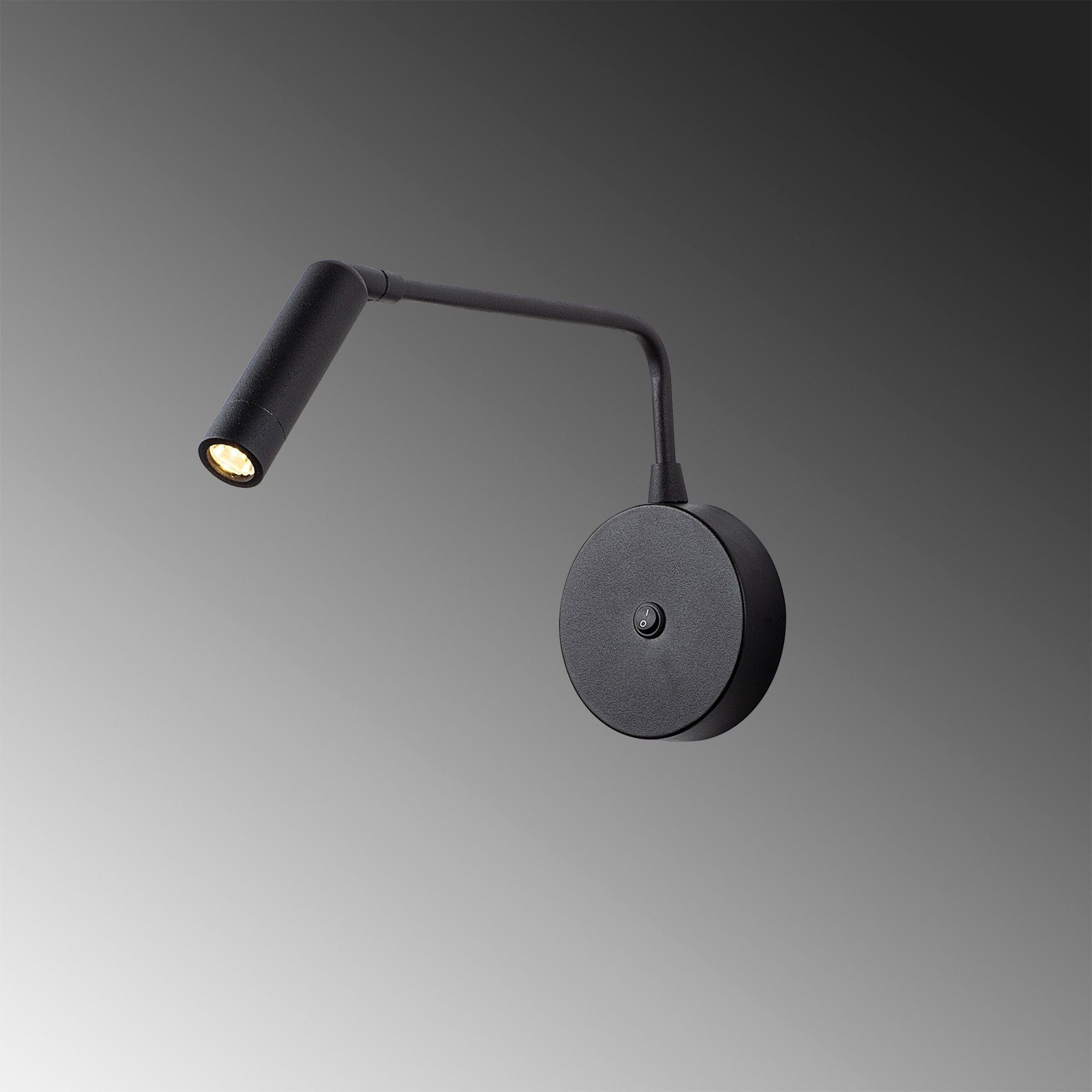 Lampa perete UGUR-6042, negru, metal, 10x27x15 cm