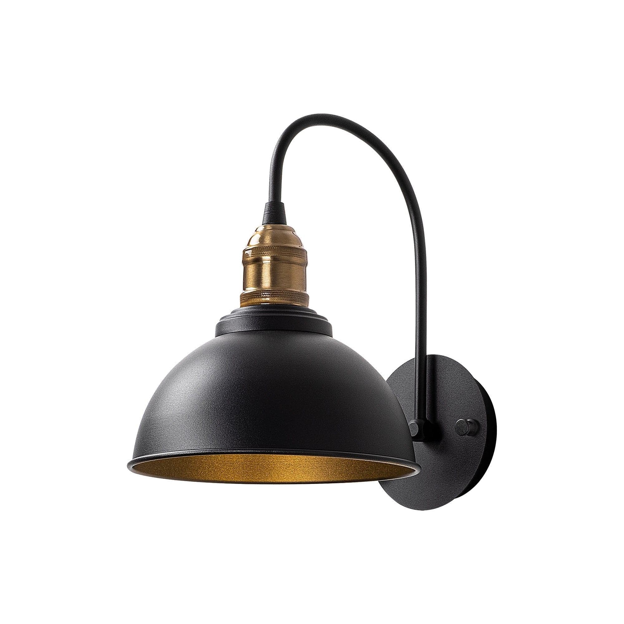 Lampa perete VARZAN, 10840, negru/auriu, metal, 27x27x36 cm