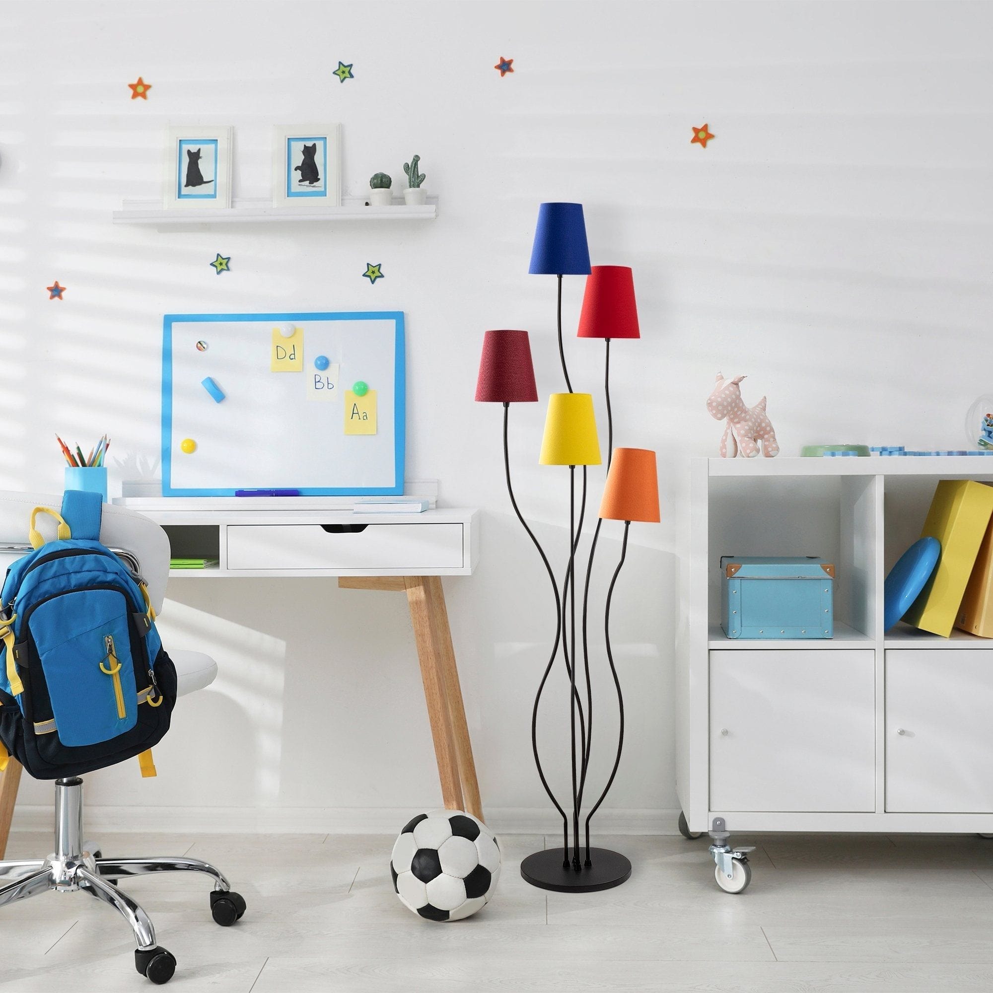 Lampadar BONIBON-13232, multicolor, metal/material textil, 14x160 cm