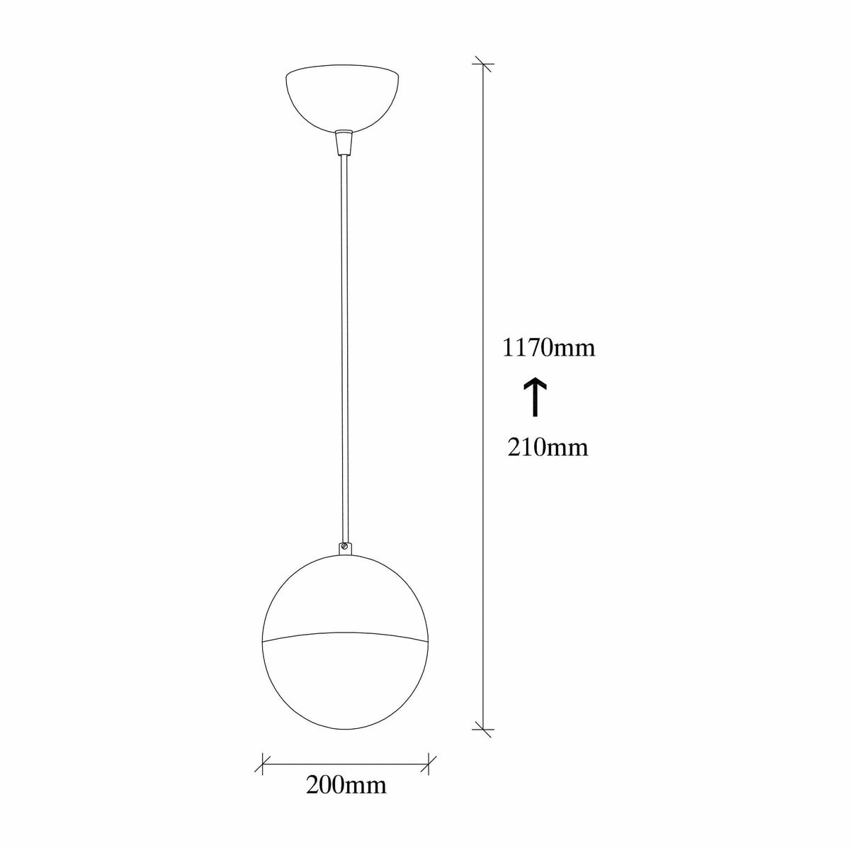 Lustra BASTOS 2105, metal/sticla, 20x21-117 cm